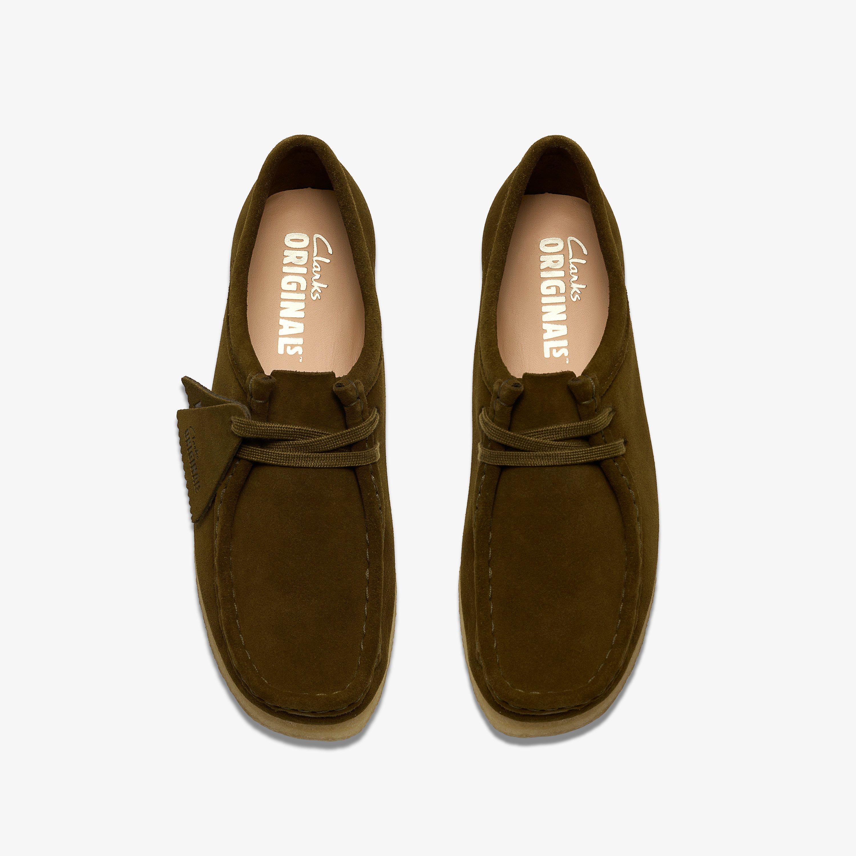 Wallabee. Olive Suede