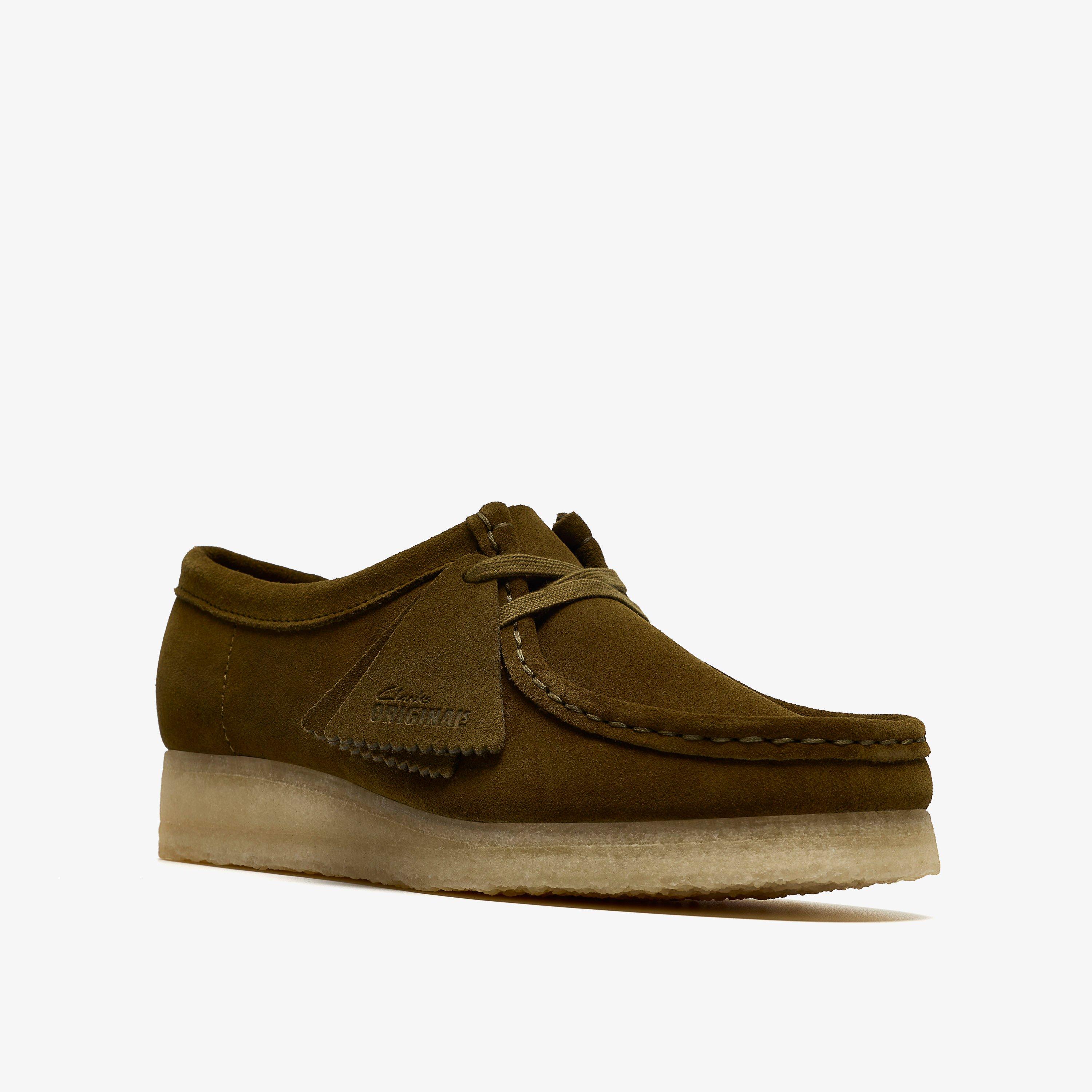 Wallabee. Olive Suede