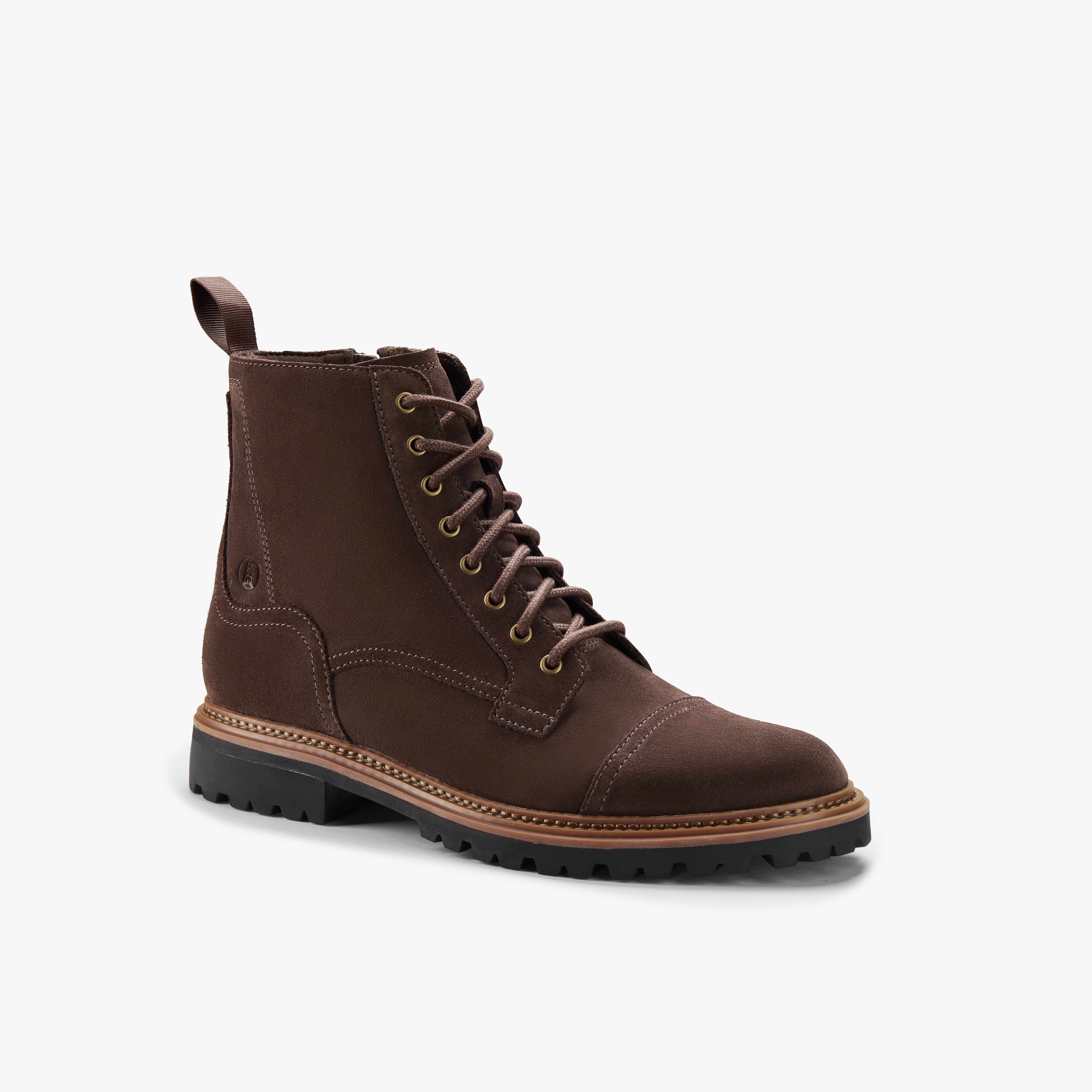 Clarkridge Hi Dark Brown Suede Ankle Boots, view 4 of 6