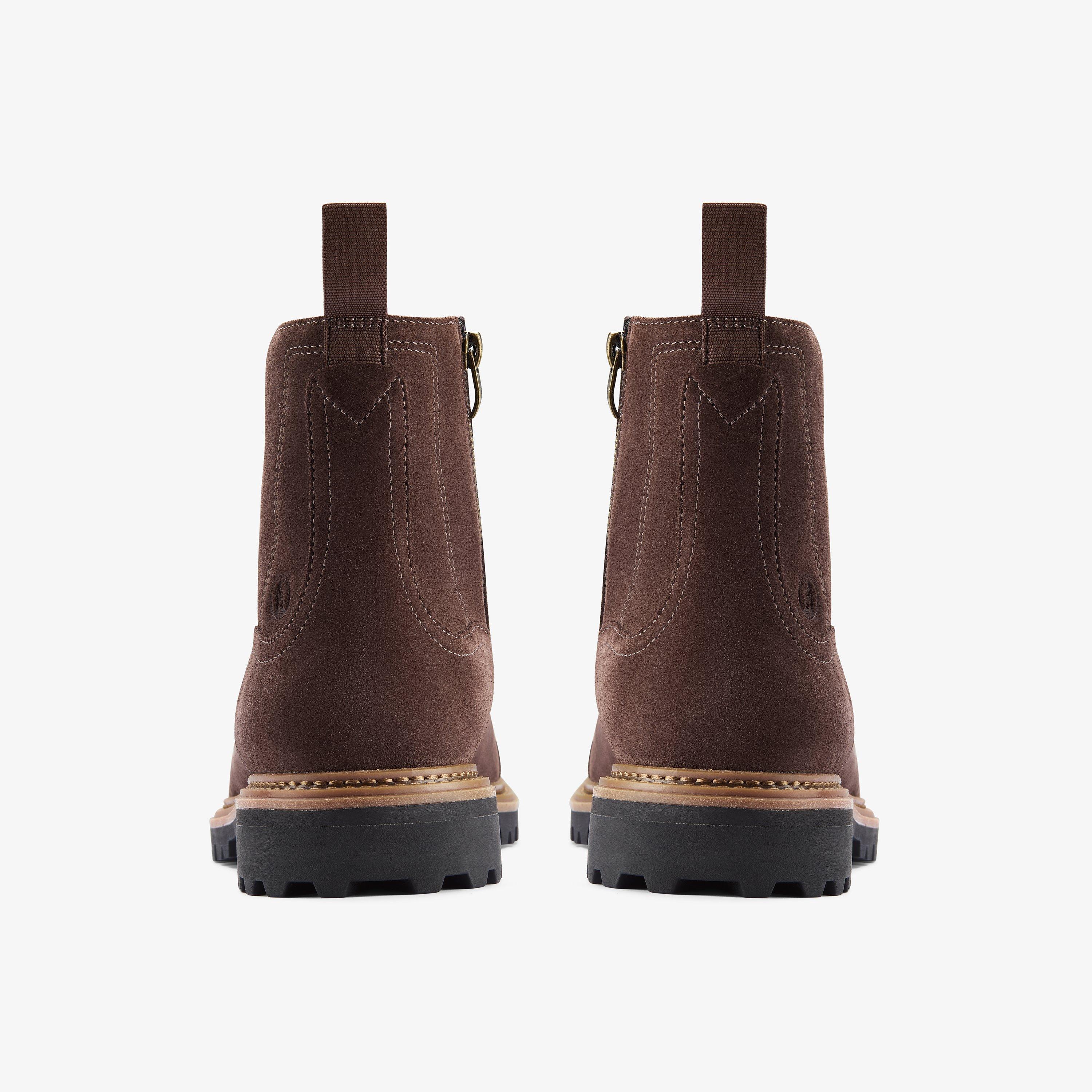 Clarkridge Hi Dark Brown Suede Ankle Boots, view 5 of 6