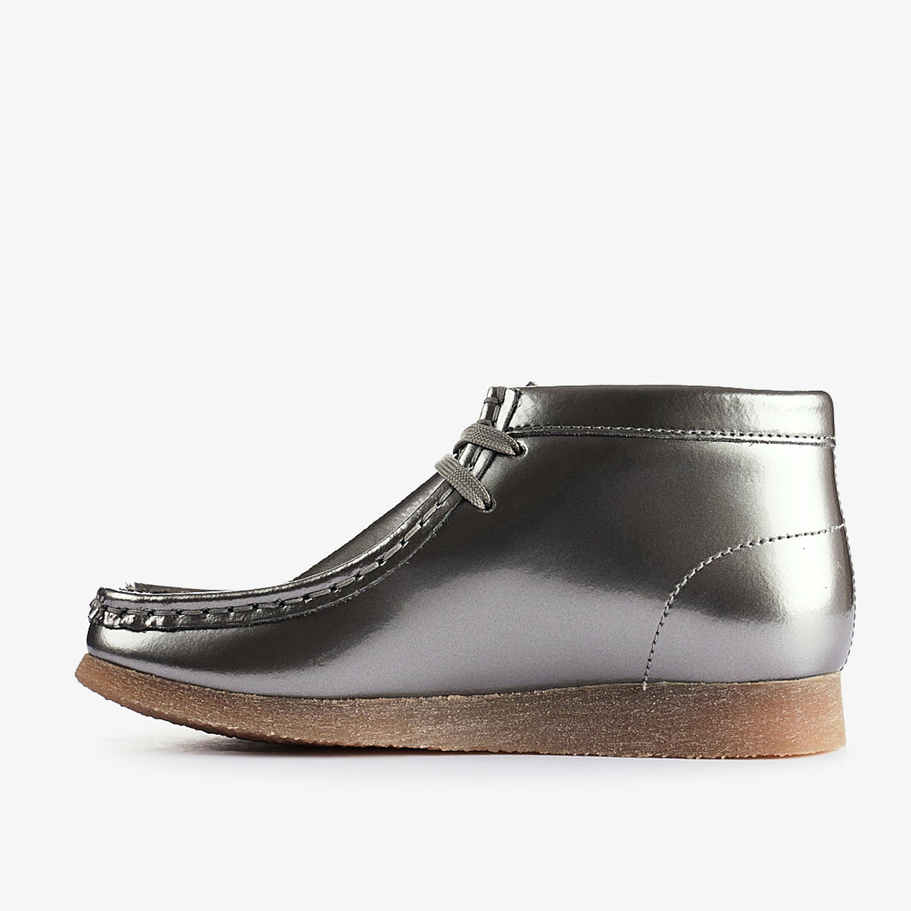 Wallabee Boot Kid — Silver