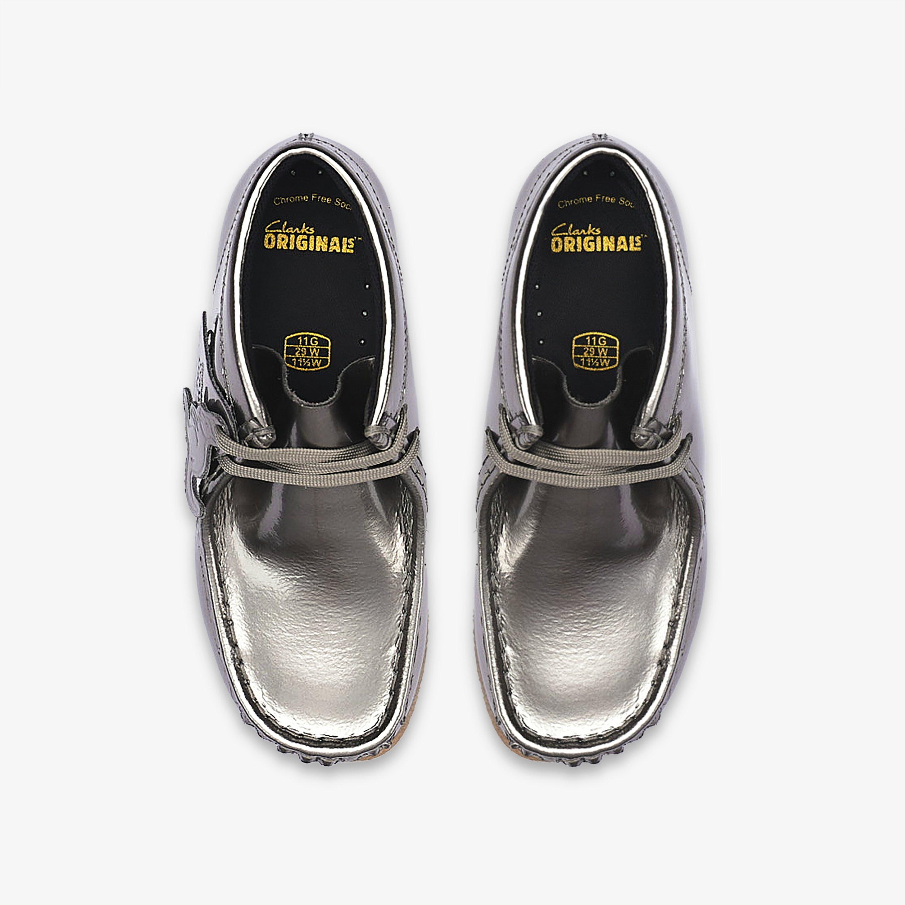 Wallabee Boot Kid — Silver