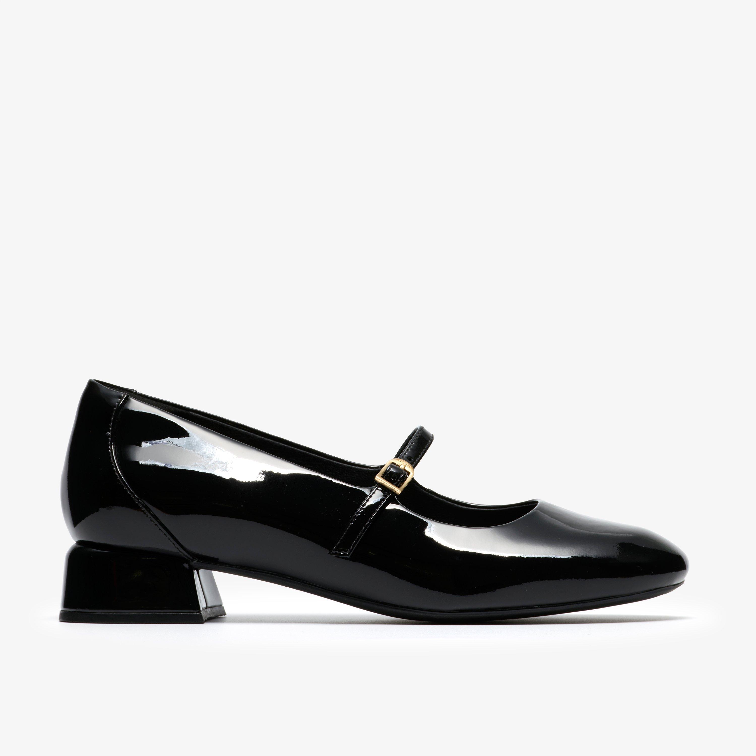 Daiss30 Bar Black Patent Court Shoes Mary Jane, view 1 of 6