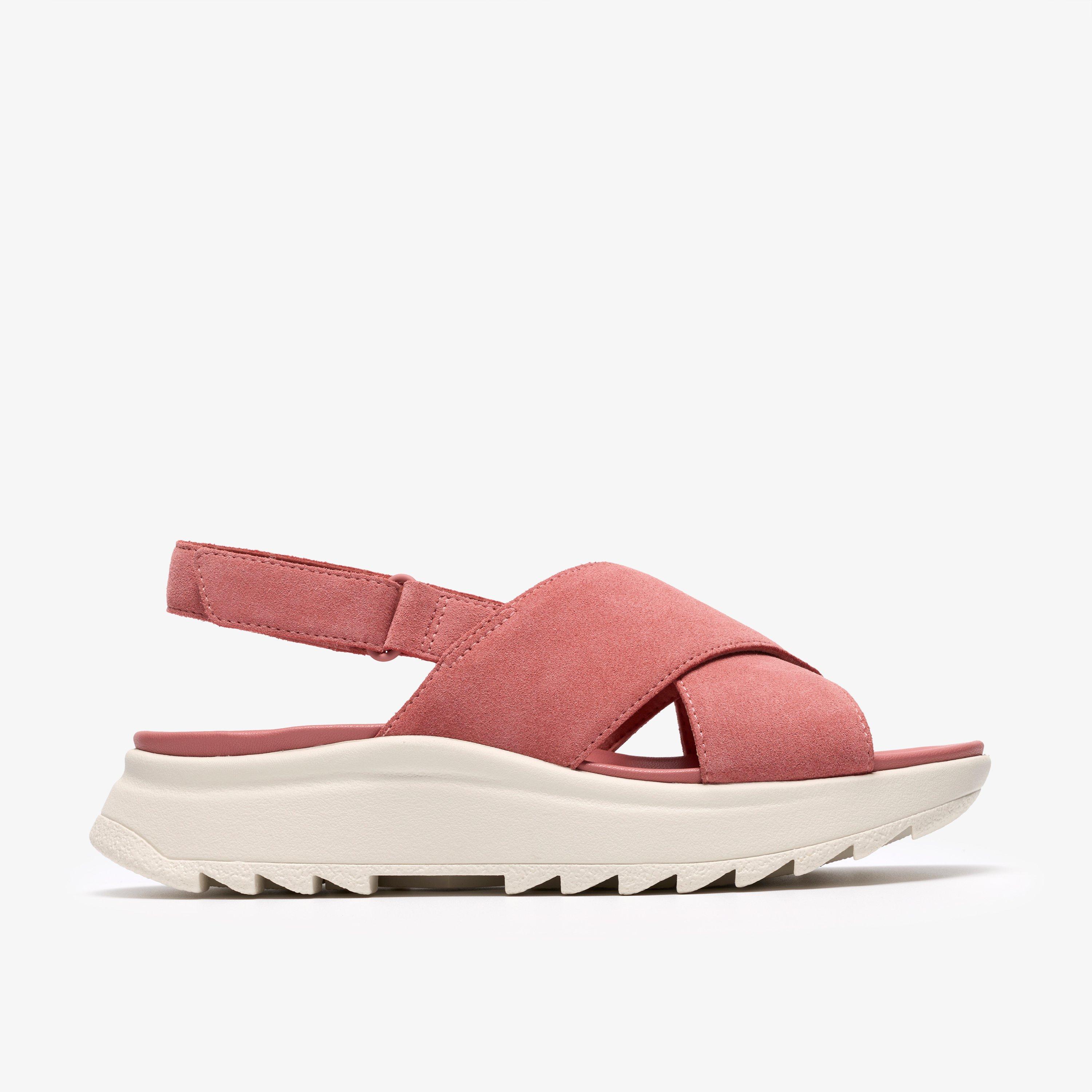 DashLite Wish Gamuza Rosa Sandalias planas, view 1 of 6