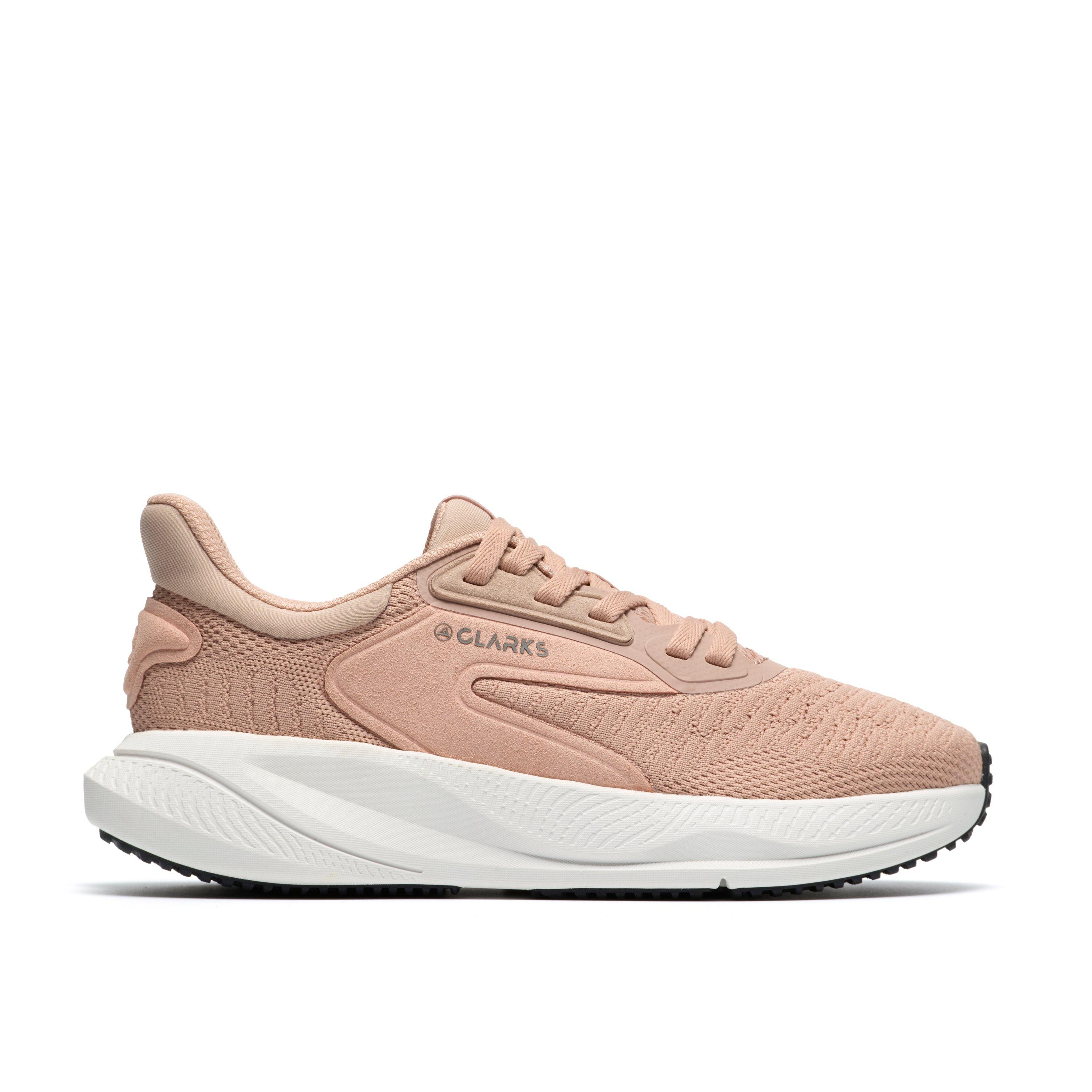 Clarks Women's Pink Textile Pace Move Standard Fit