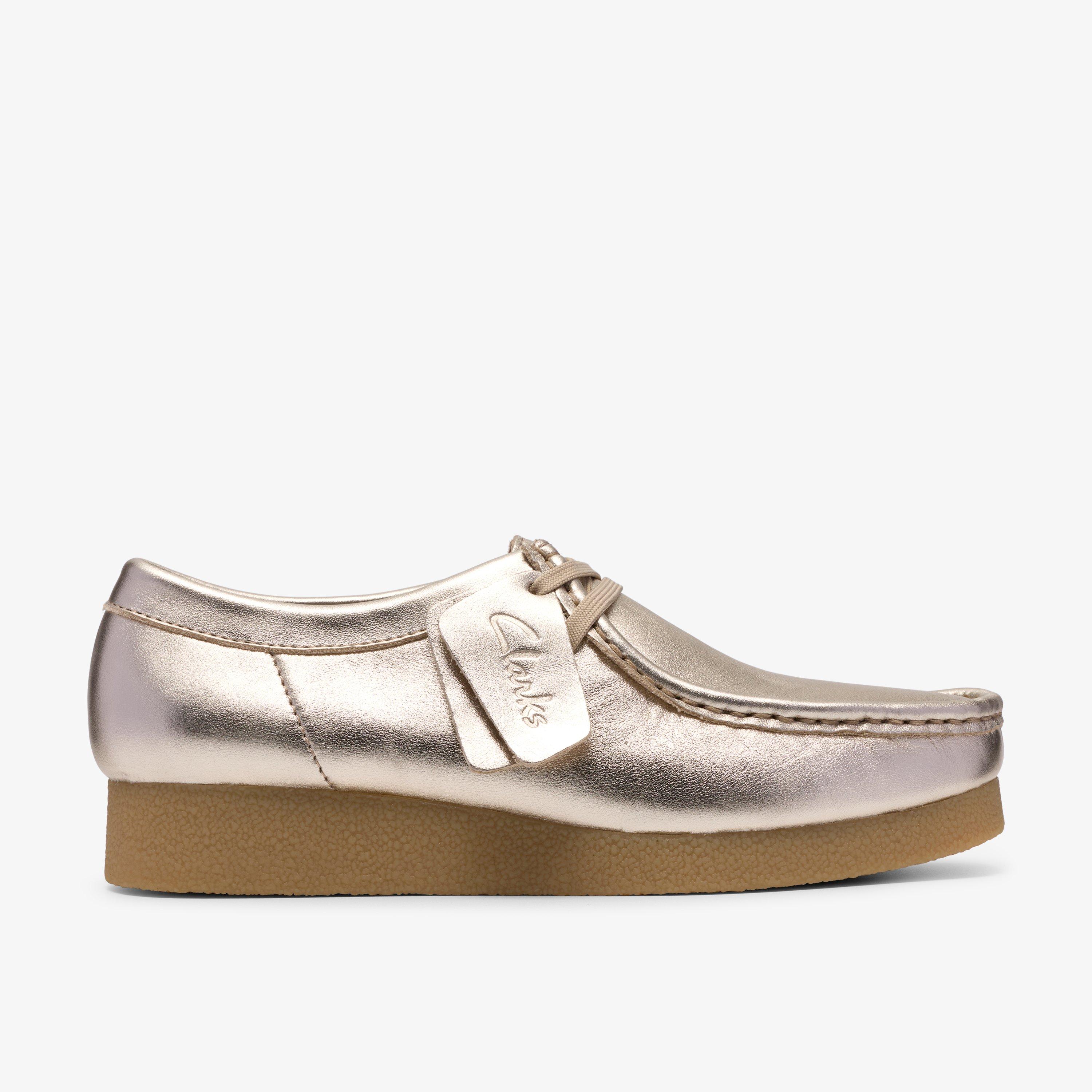 Wallabee EVO Shoe Gold Leather Wallabee Lace Up, view 1 of 8