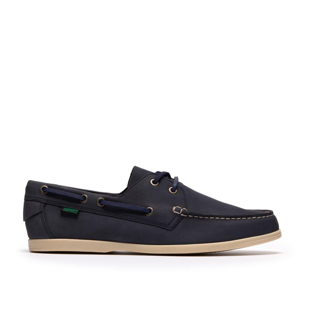 Clarks Mens Charmouth Lace Slip-Ons,Boat Shoes