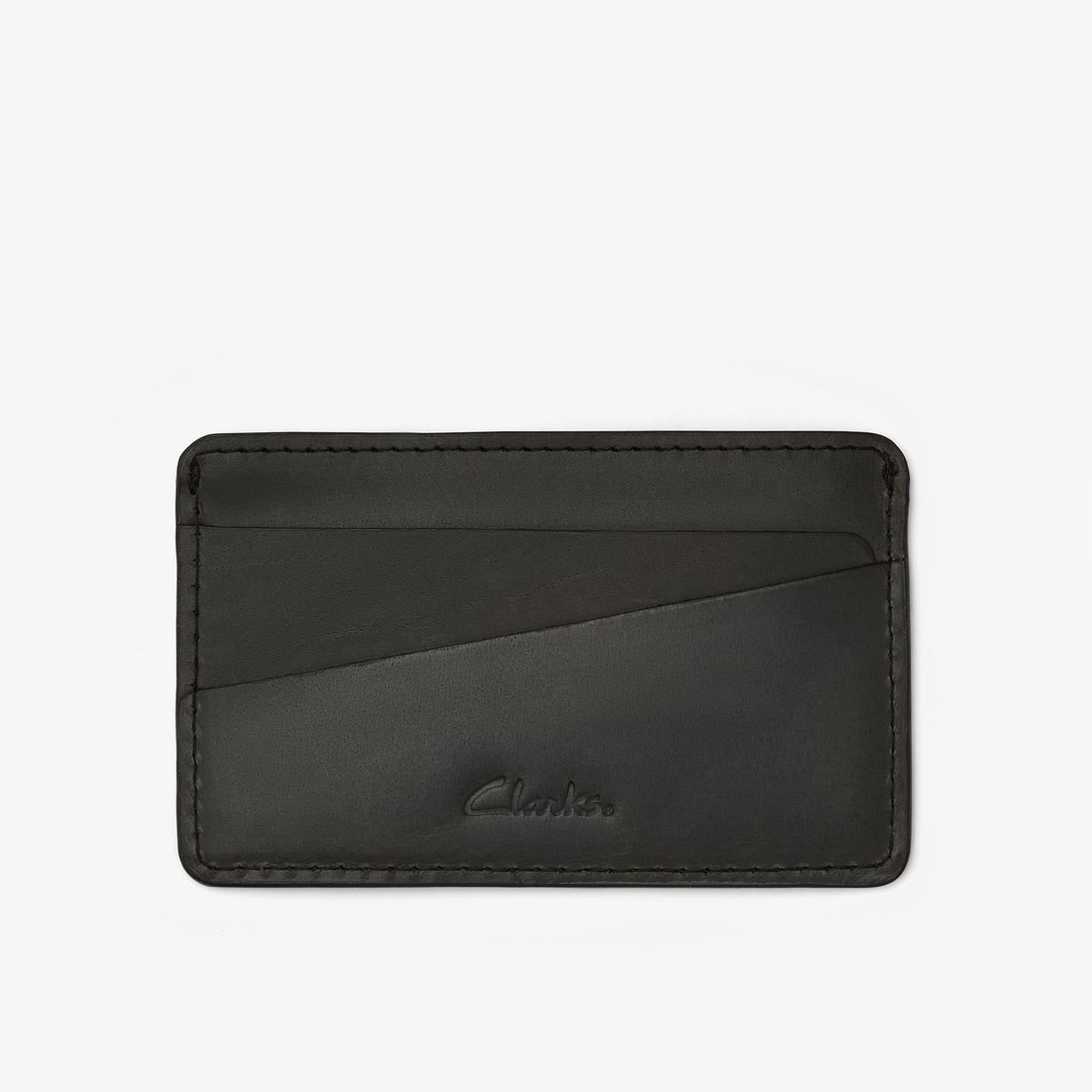 Premium Leather Card Holder — Black