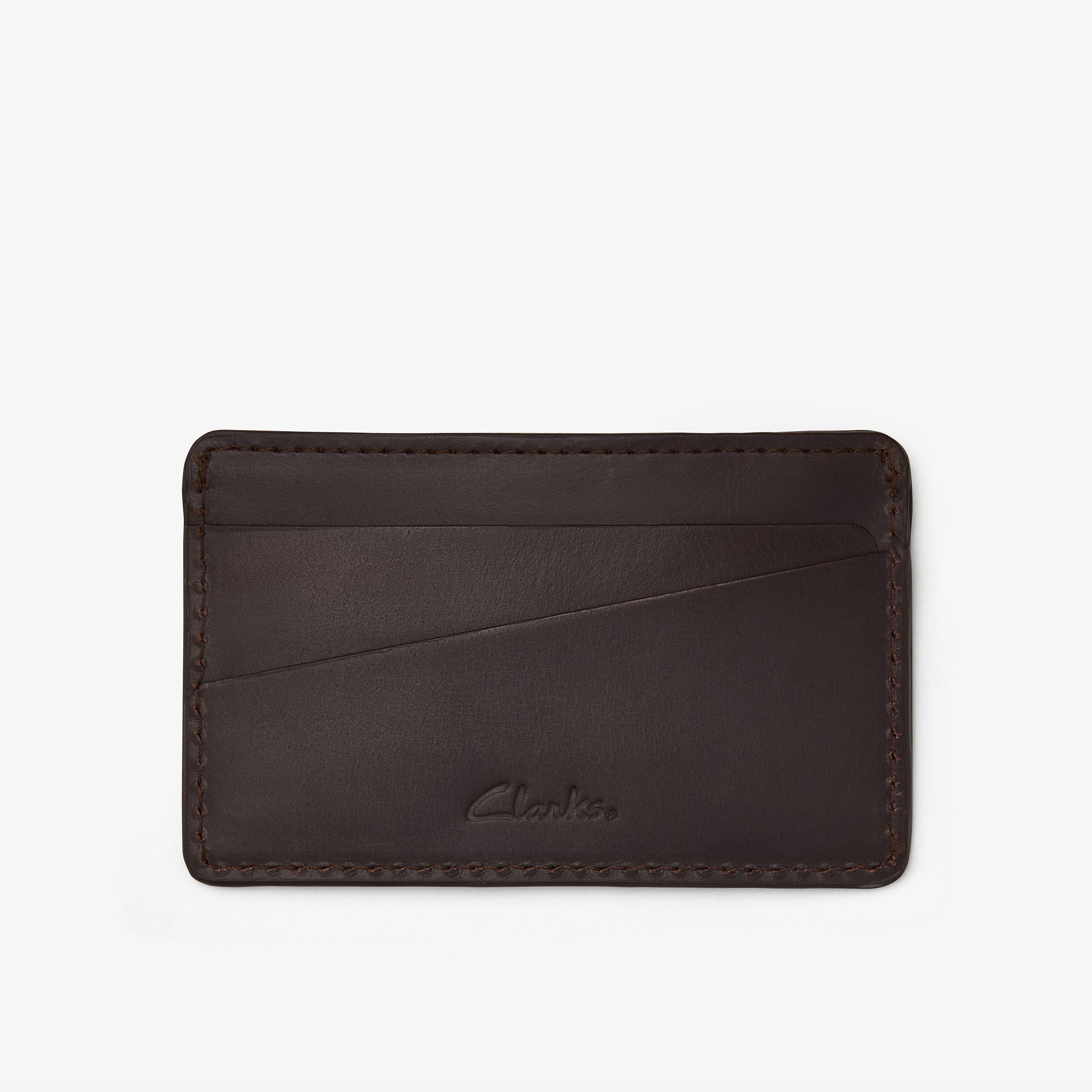 Buff Waxy Card Holder Brown Wallets, view 1 of 2