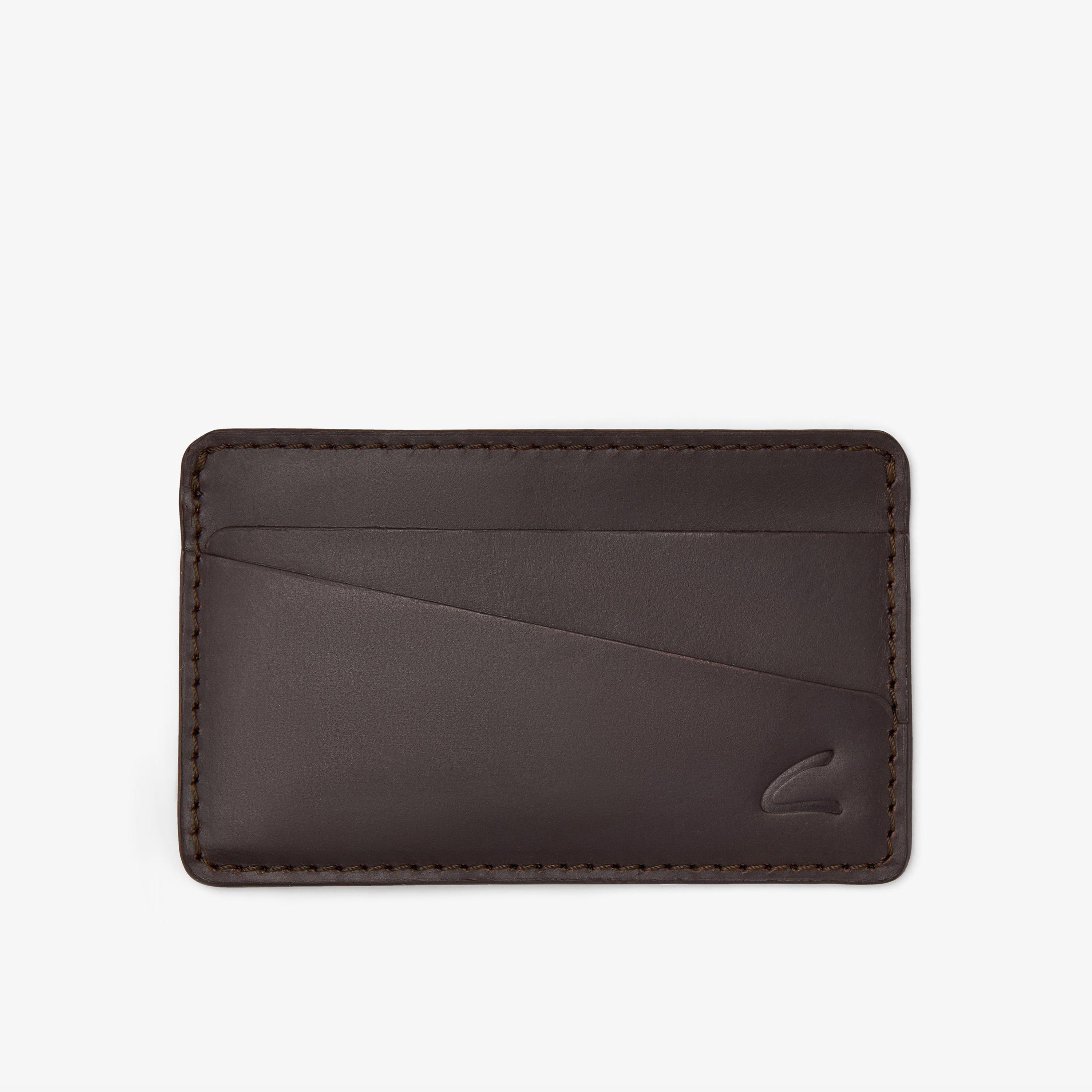 Premium Leather Card Holder — Brown