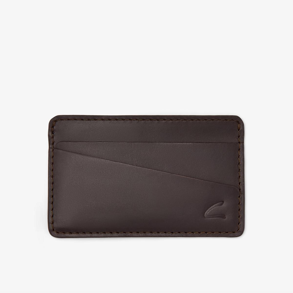 Premium Leather Card Holder — Brown