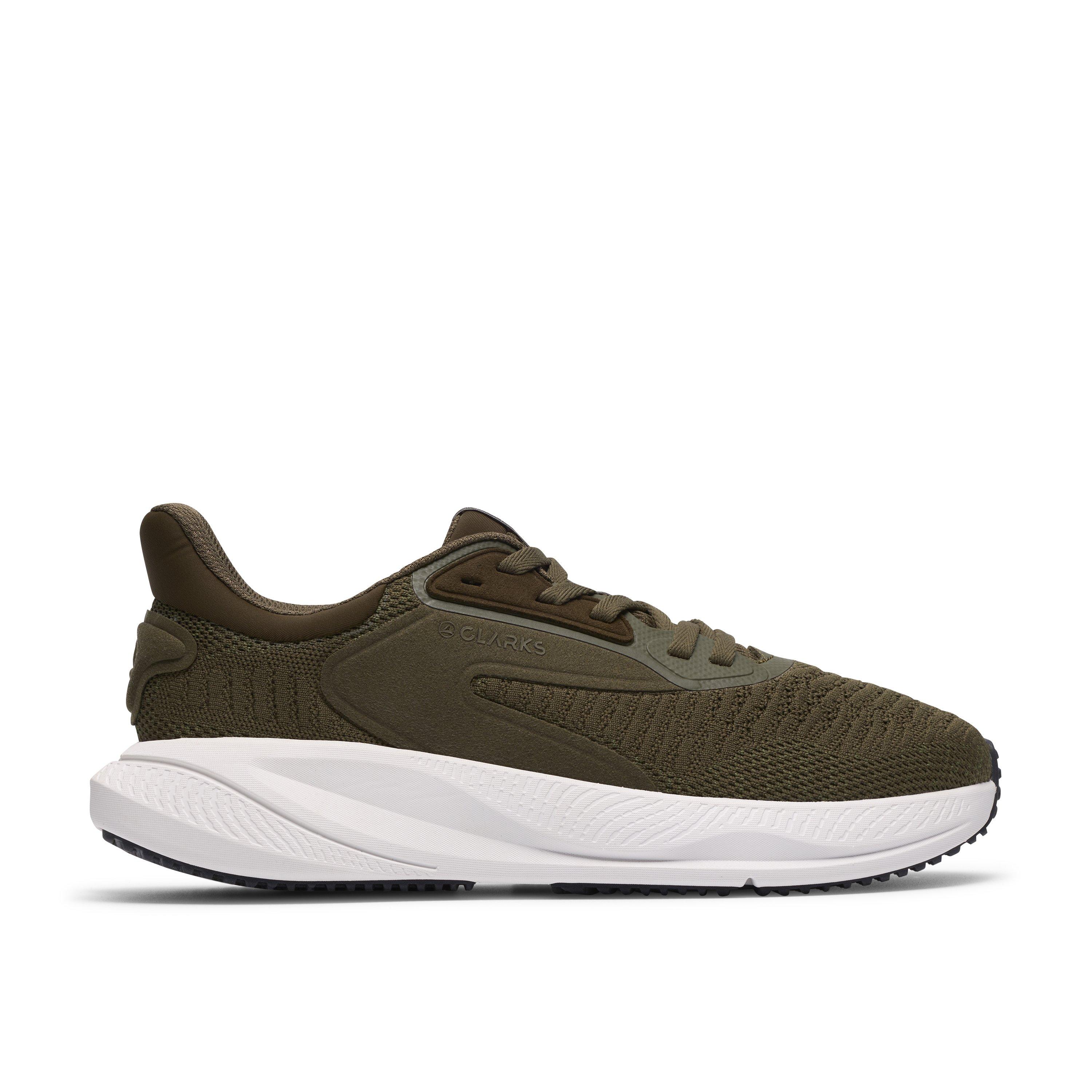 Clarks Men's Green Textile Pace Move Standard Fit