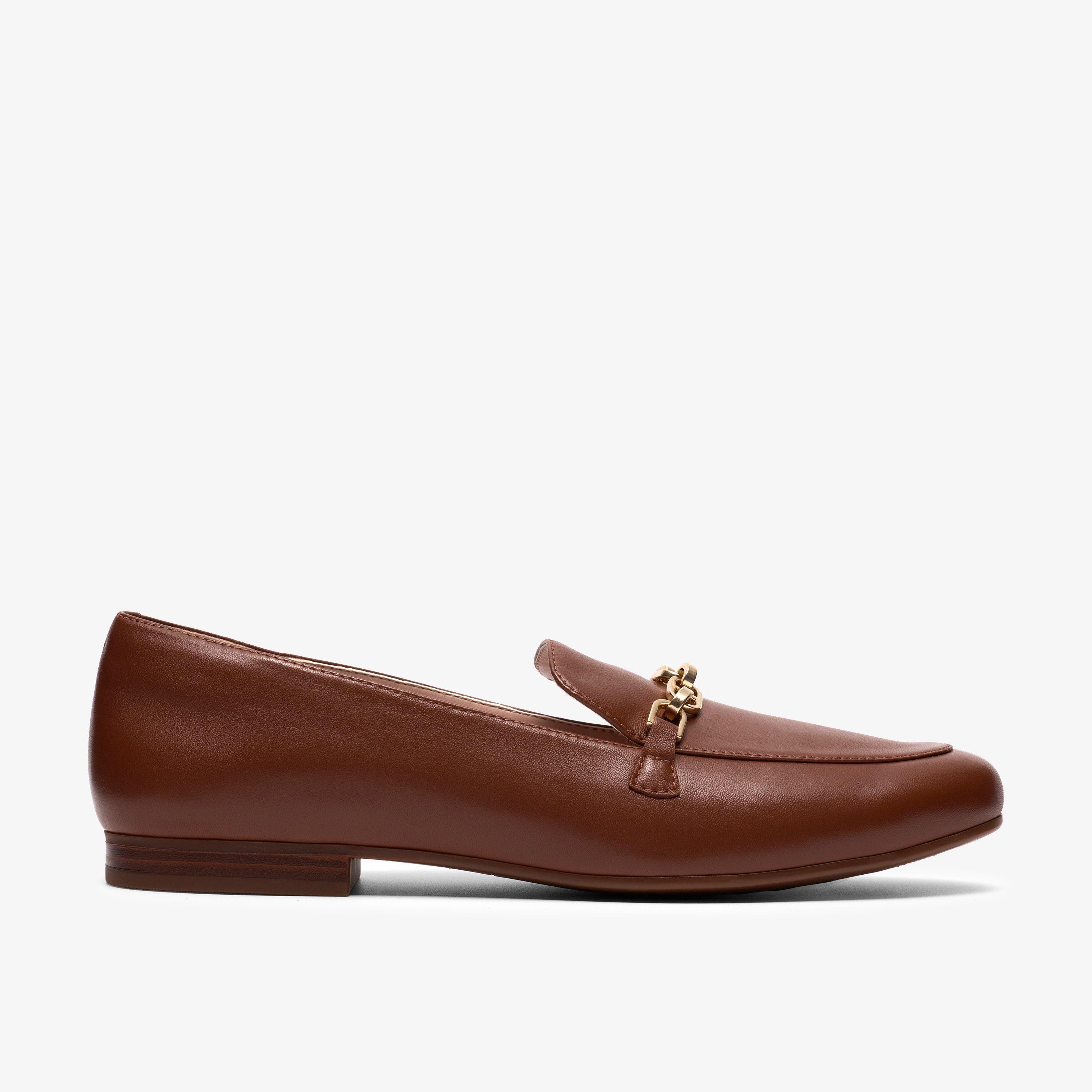 Tamna Iris Tan Leather Loafers Slip Ons, view 1 of 6