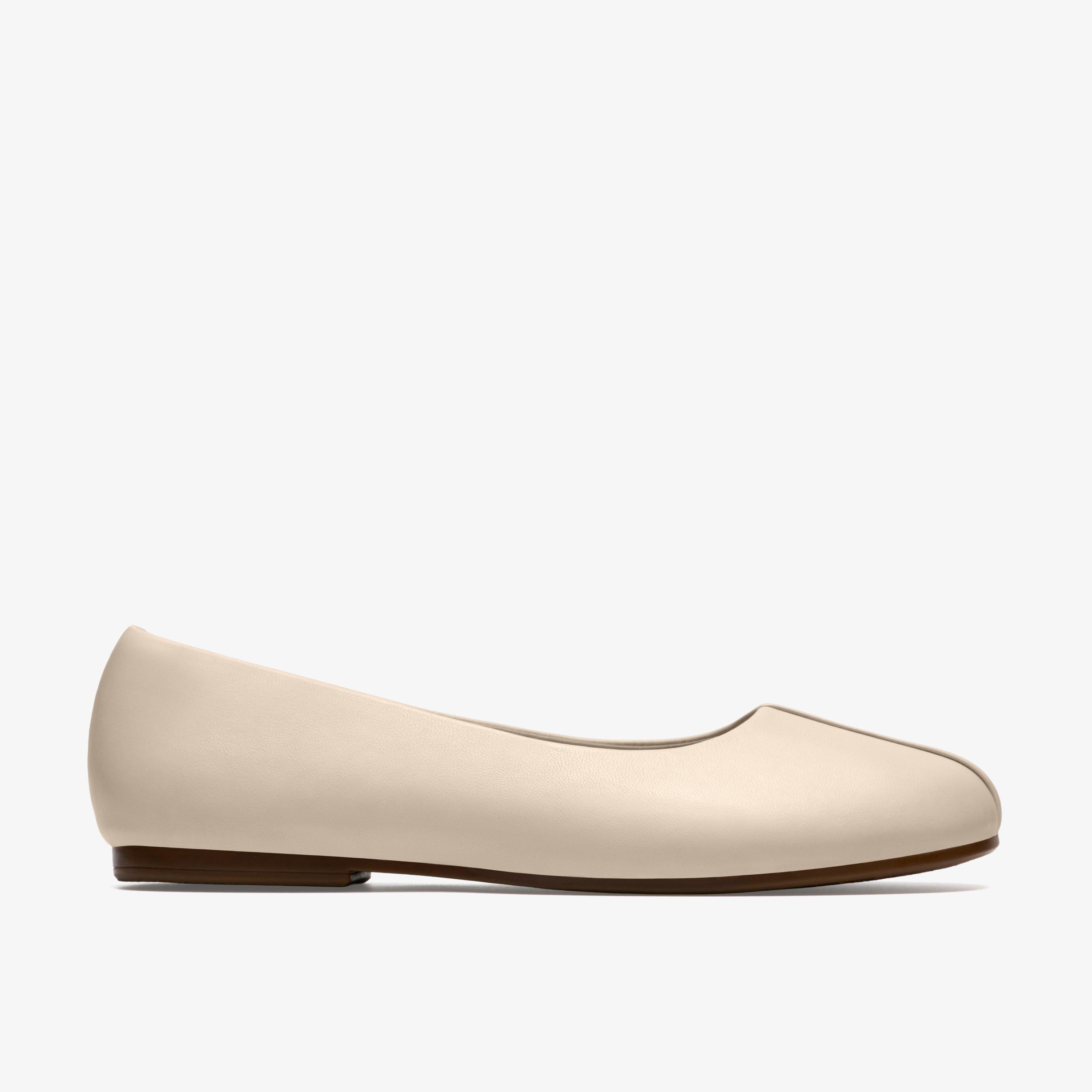 Livia Lily Cream Leather Ballet Flats, view 1 of 6