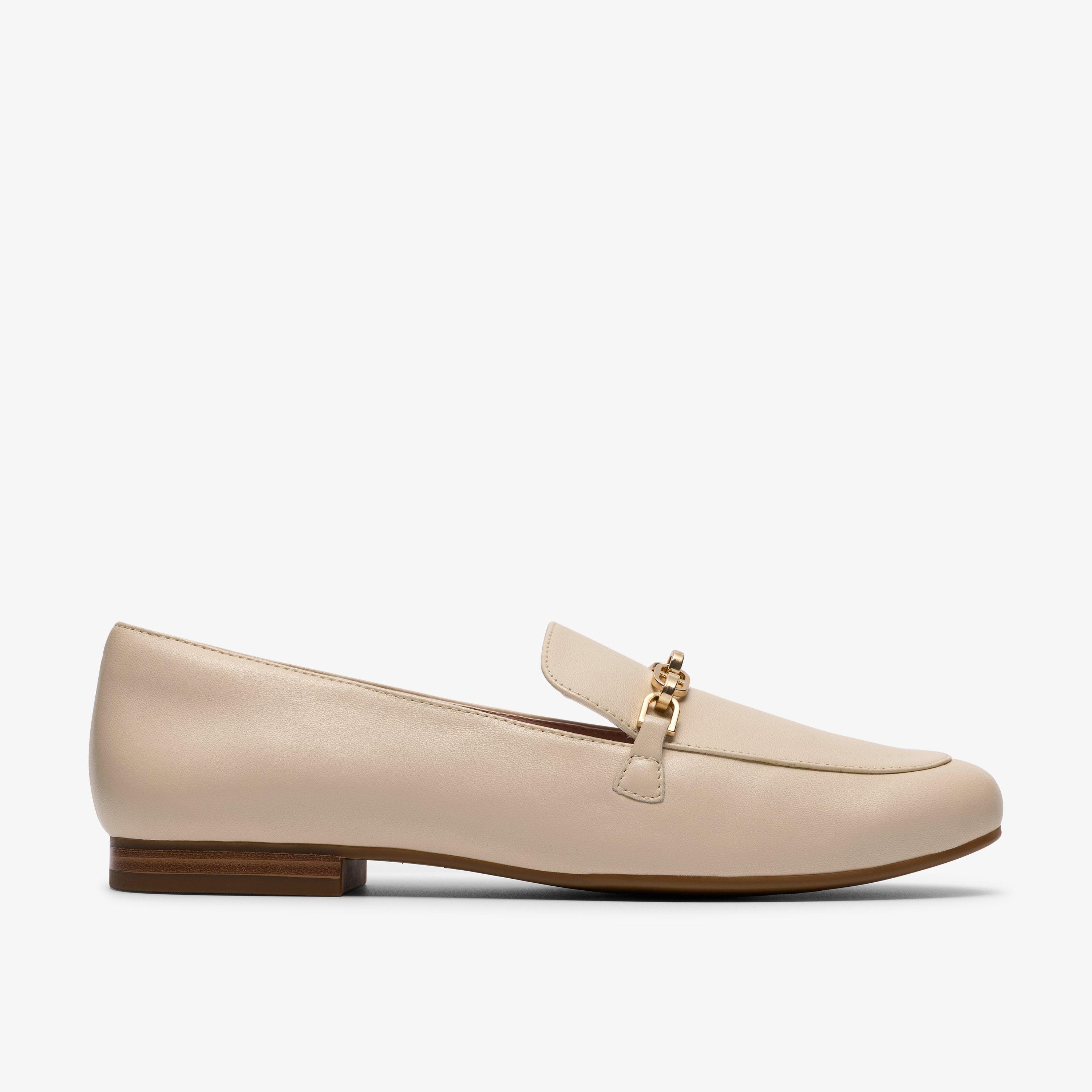Tamna Iris White Leather Loafers, view 1 of 6