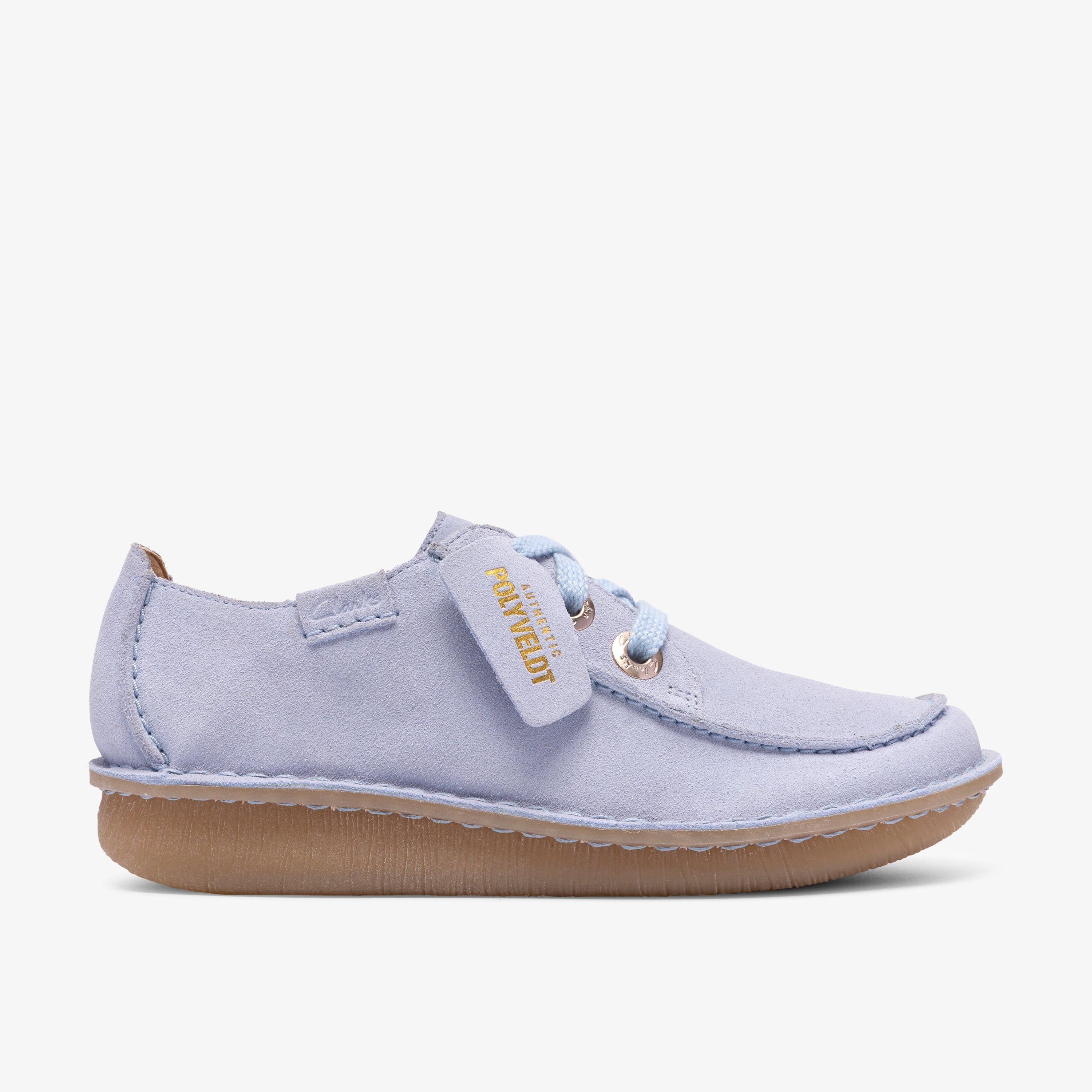 Funny Dream Light Blue Suede Lace Up, view 1 of 8