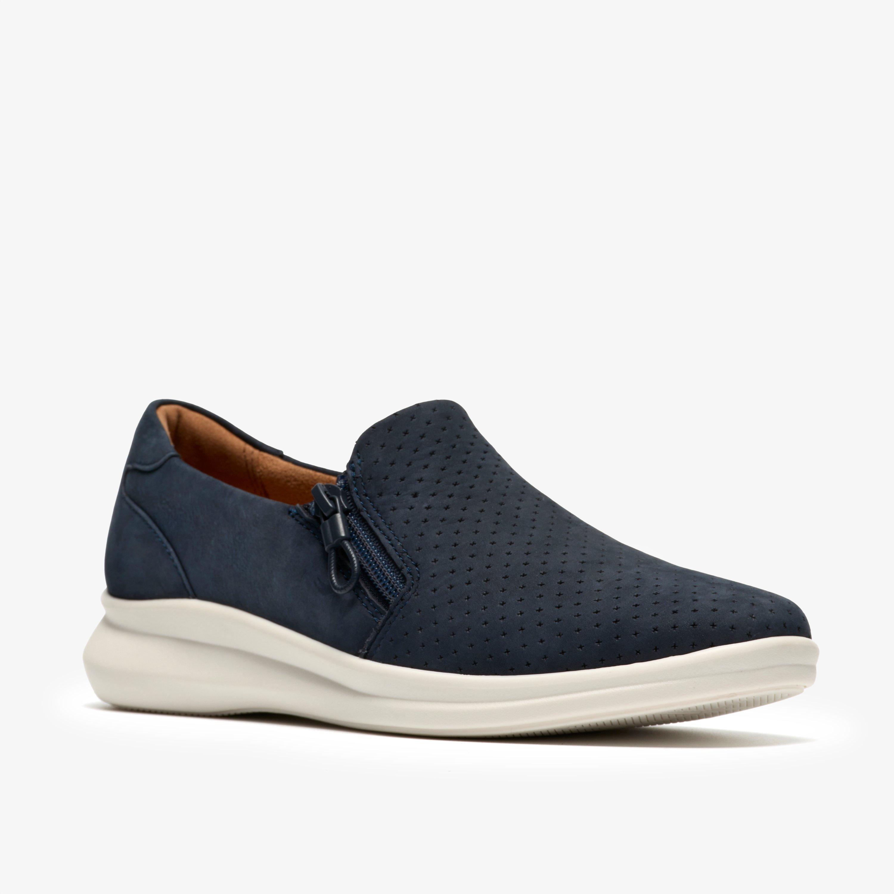 Lynell Sky Navy Nubuck