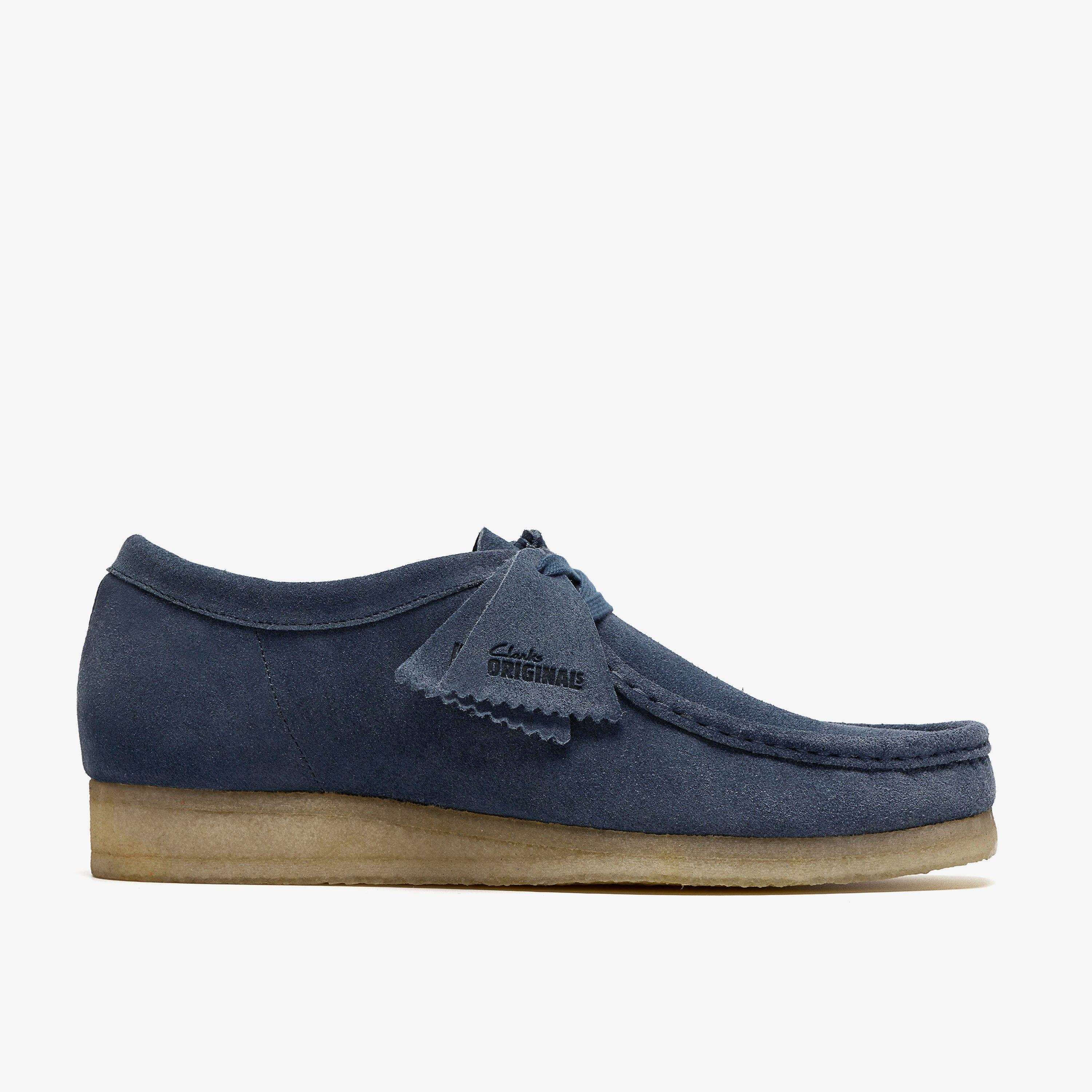Wallabee Denim Blue Suede Wallabees, view 1 of 8
