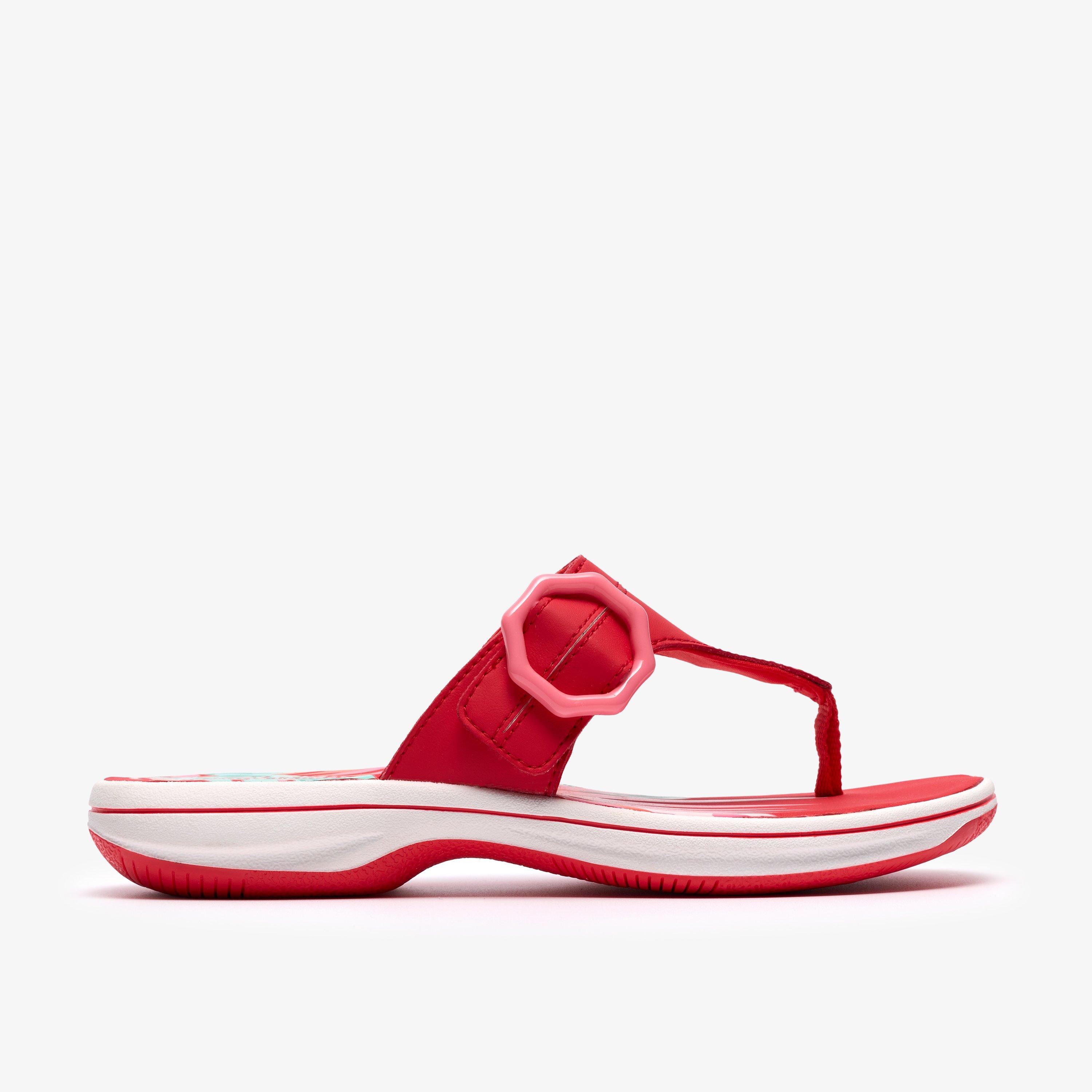 Breeze Cove Poppy Red Flip Flop, view 1 of 6