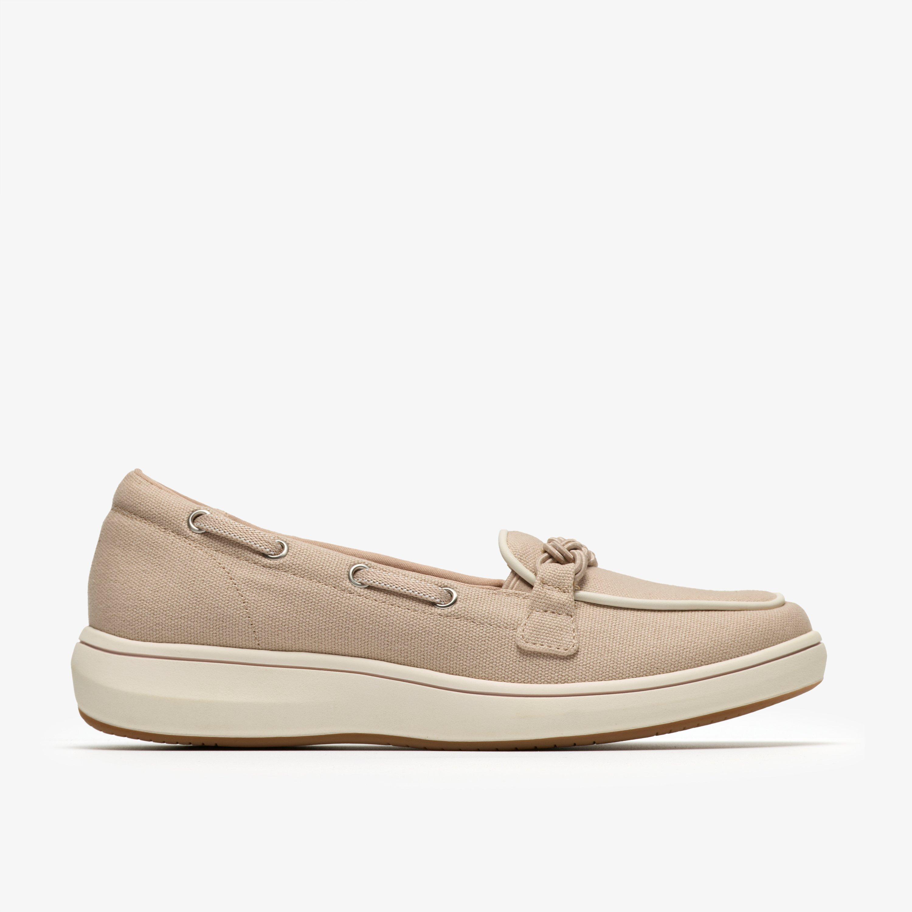 Brinkley Sky Bay Sand Canvas Loafers Slip Ons, view 1 of 6