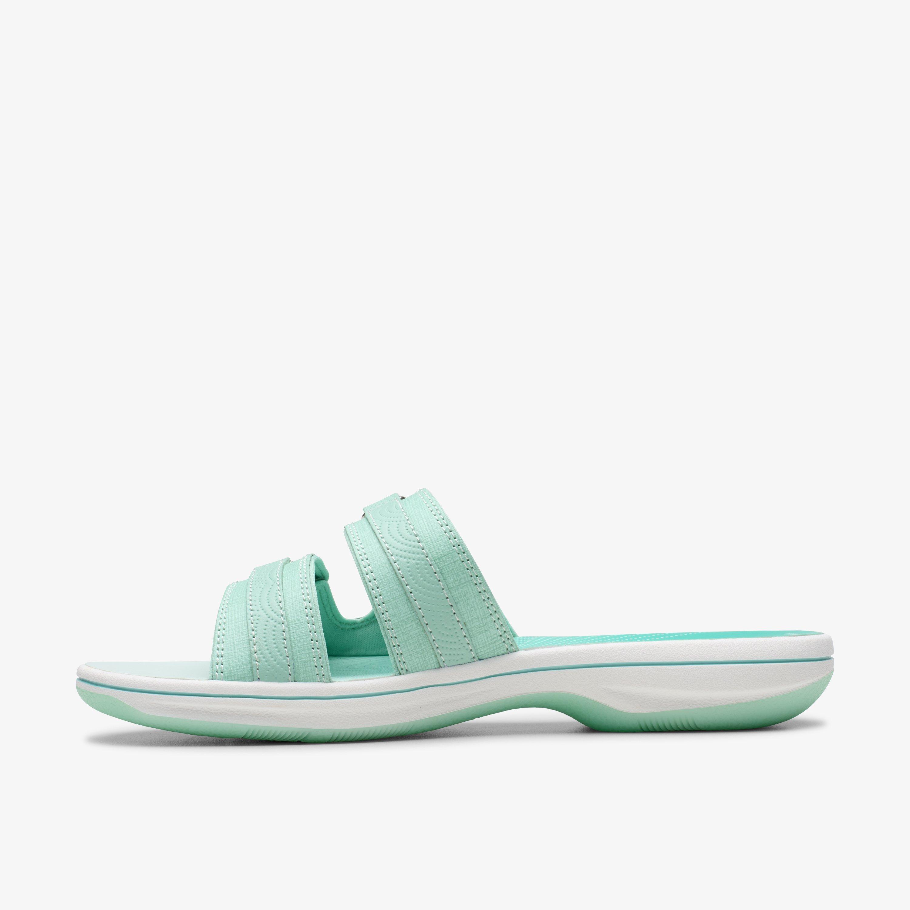 Brinkley Piper Mint Ombre Flat Sandals Slip Ons Sliders, view 2 of 6