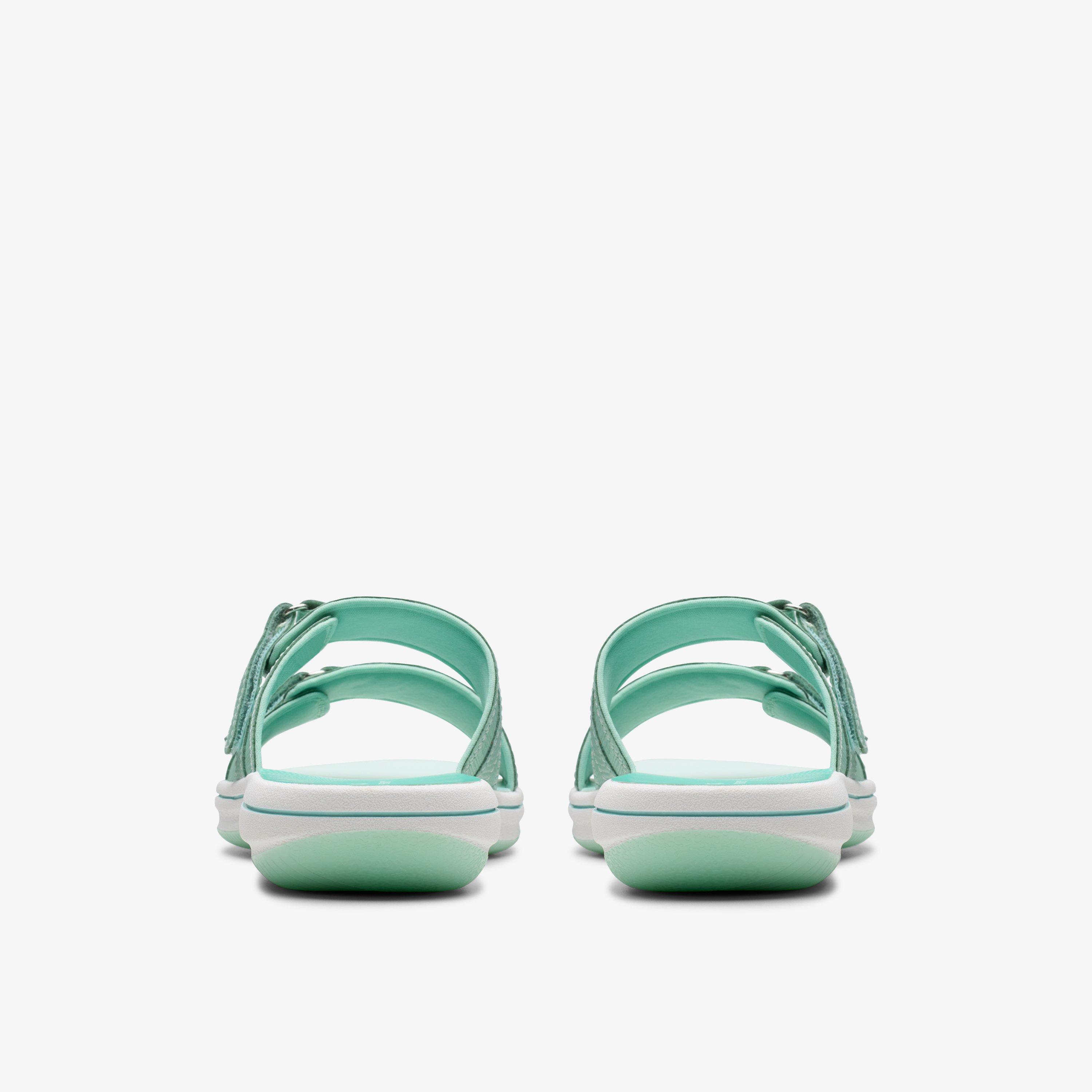 Brinkley Piper Mint Ombre Flat Sandals Slip Ons Sliders, view 5 of 6