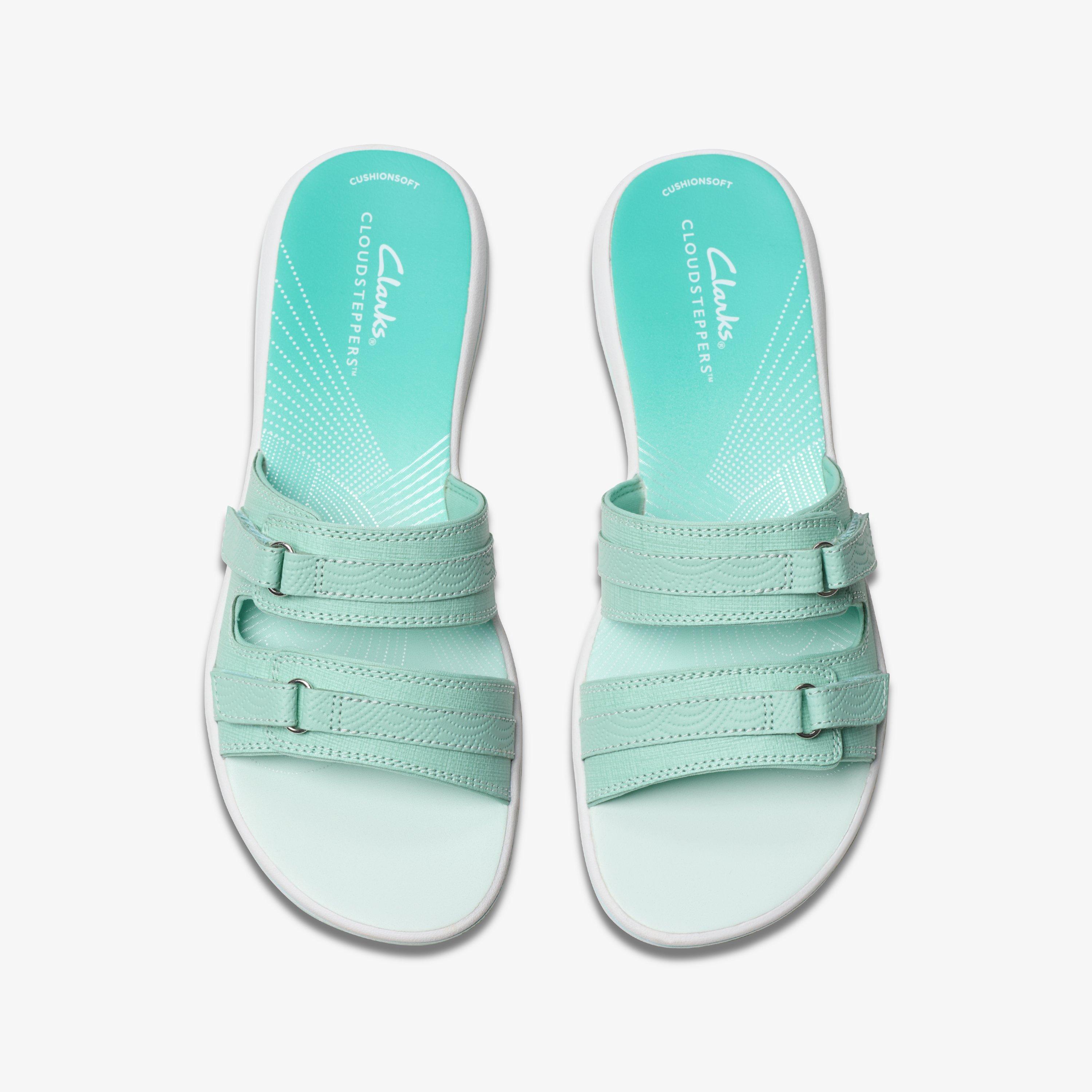 Brinkley Piper Mint Ombre Flat Sandals Slip Ons Sliders, view 6 of 6