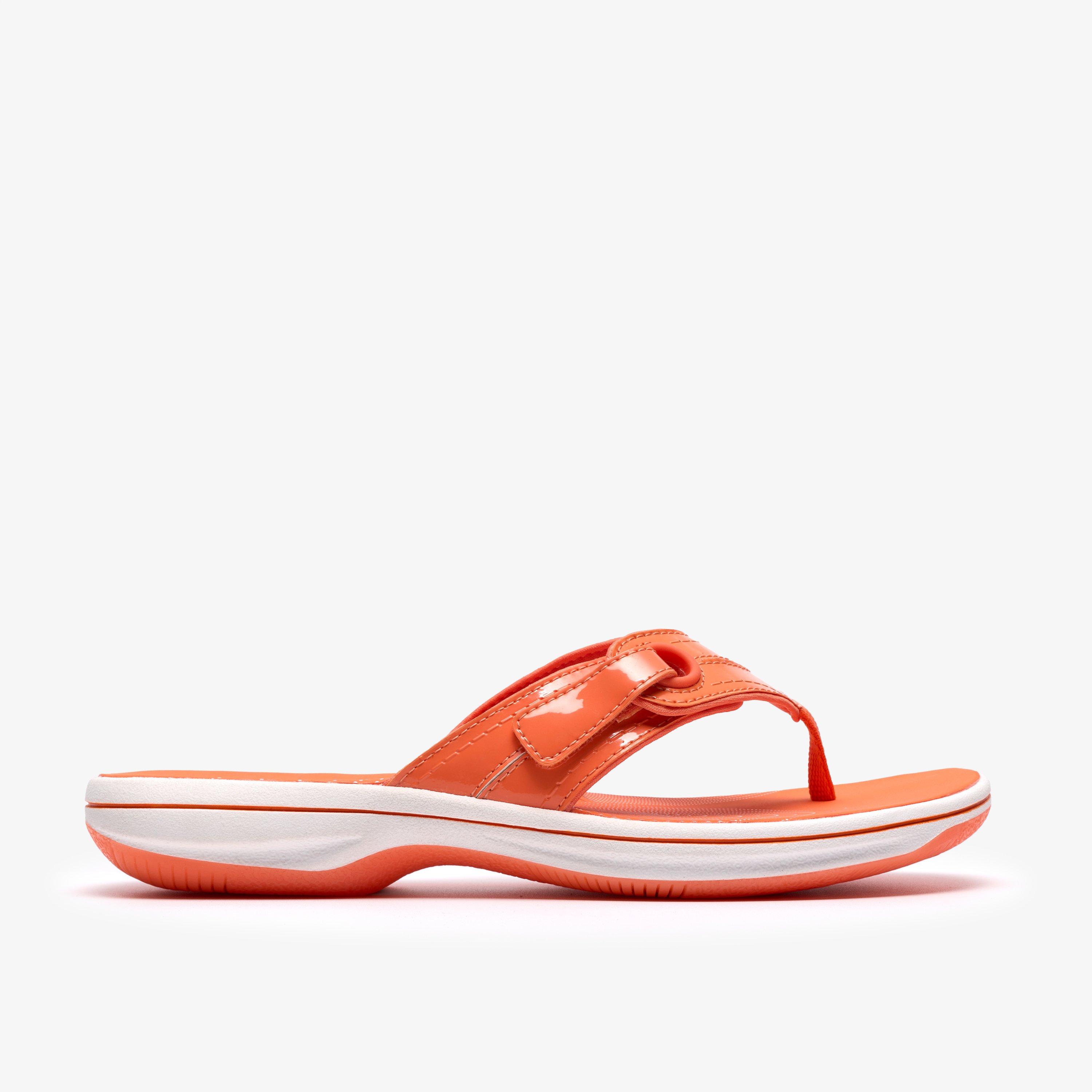 Brinkley Reyna Orange Flat Sandals Flip Flops, view 1 of 6