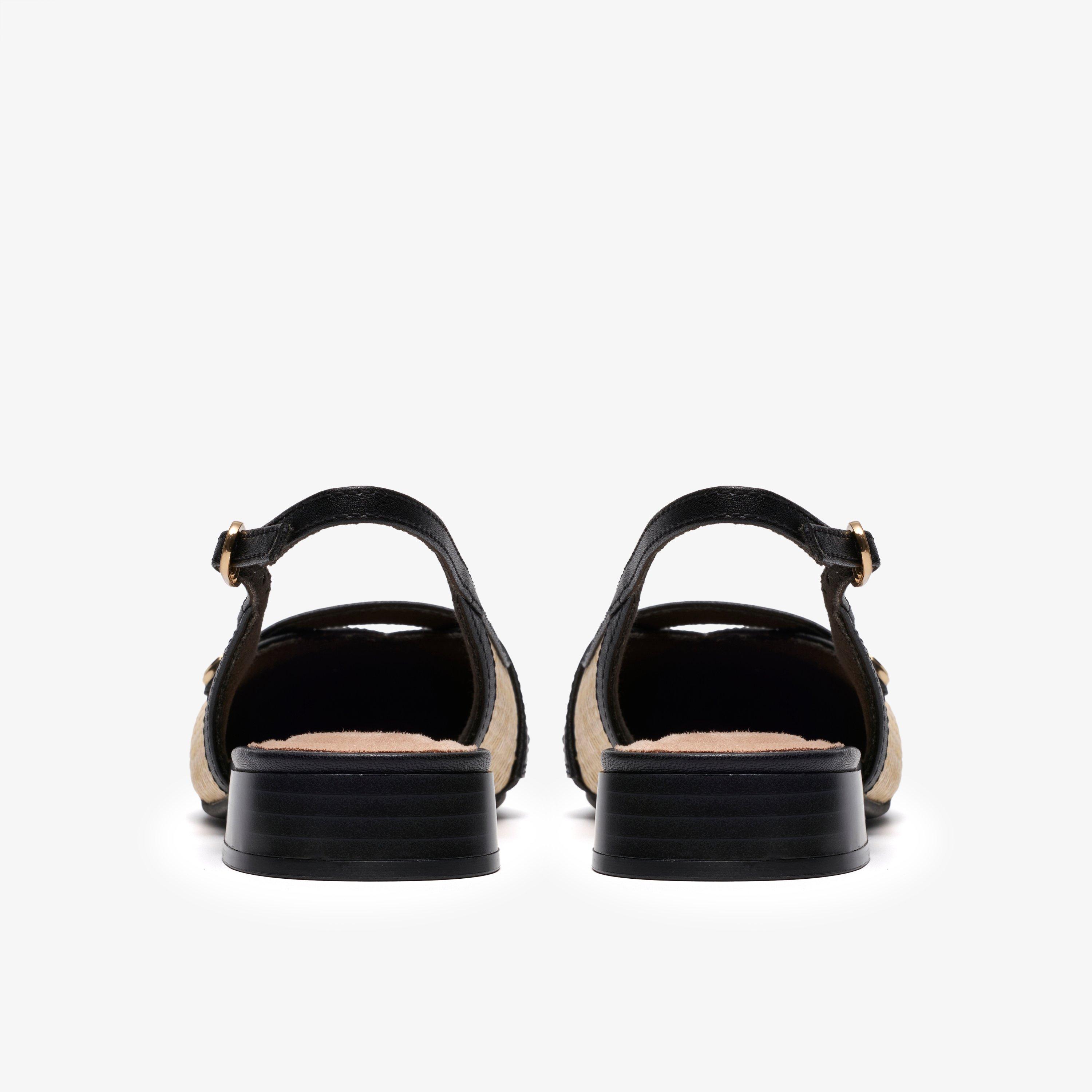 Natalyn Sling Natural Raffia Court Shoes Sling Back, view 5 of 6