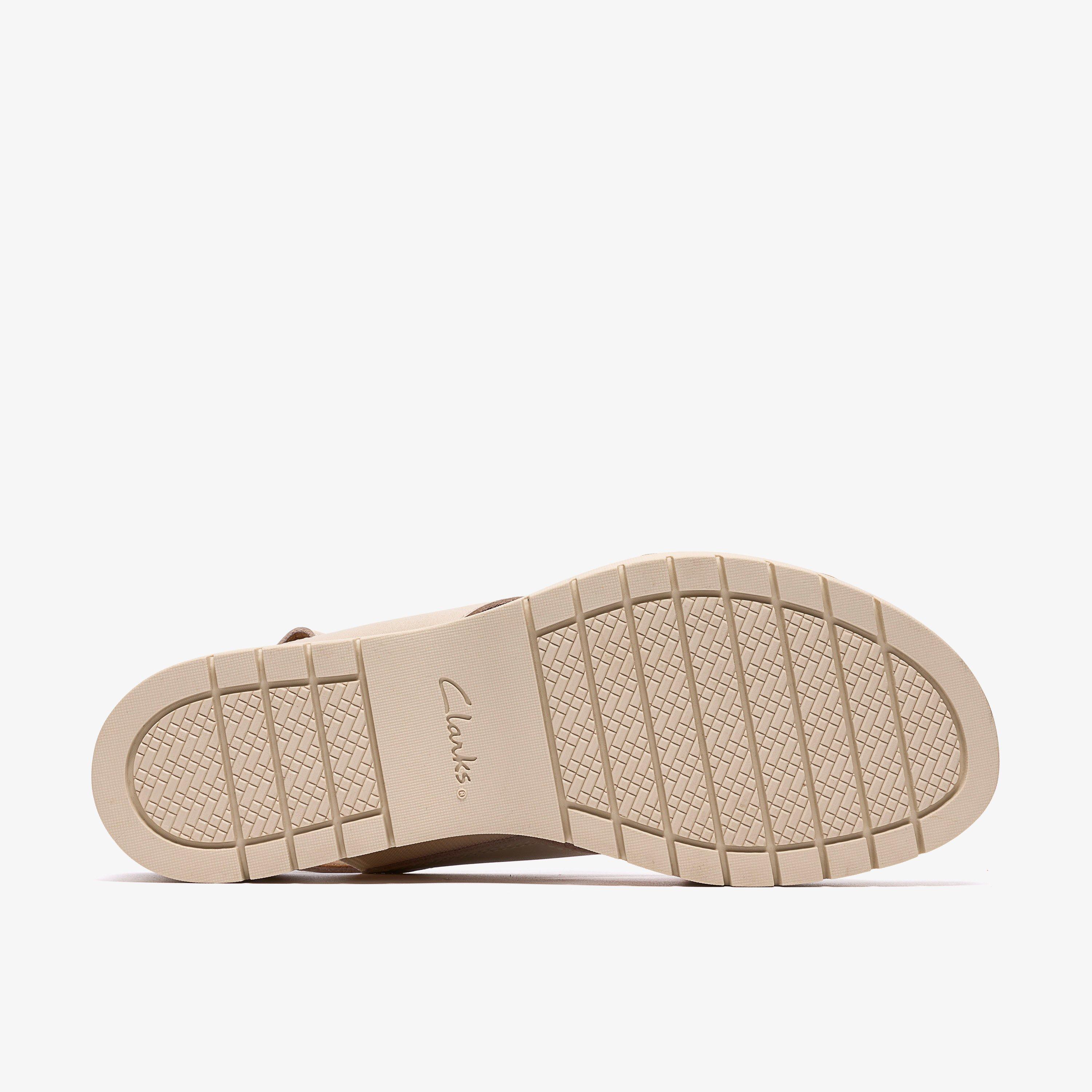 Diaz Cross Cream Leather Wedges, view 3 of 6