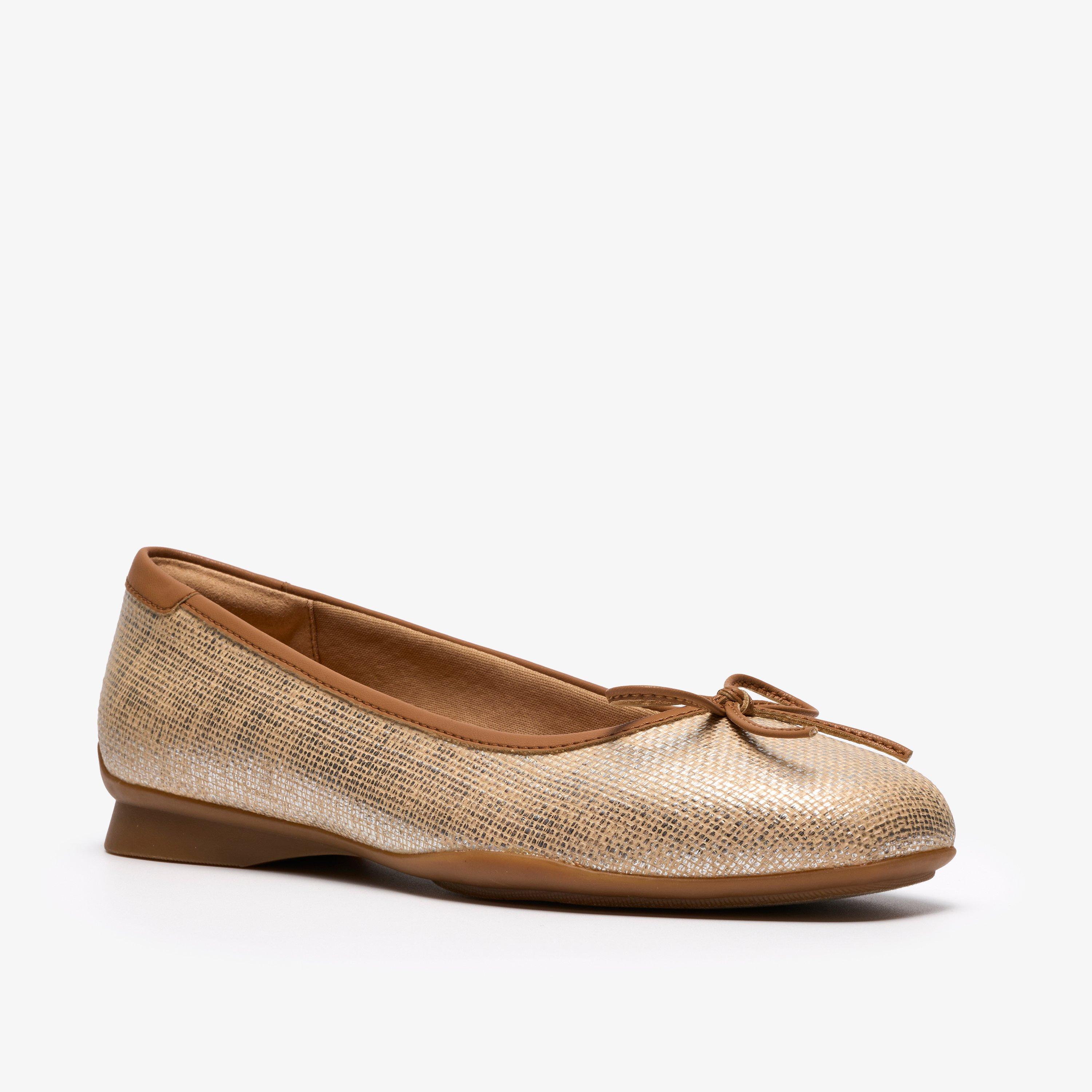 Jazmynn Bow Zainteresowanie Tan Buty Wsuwane Baleriny, view 4 of 6