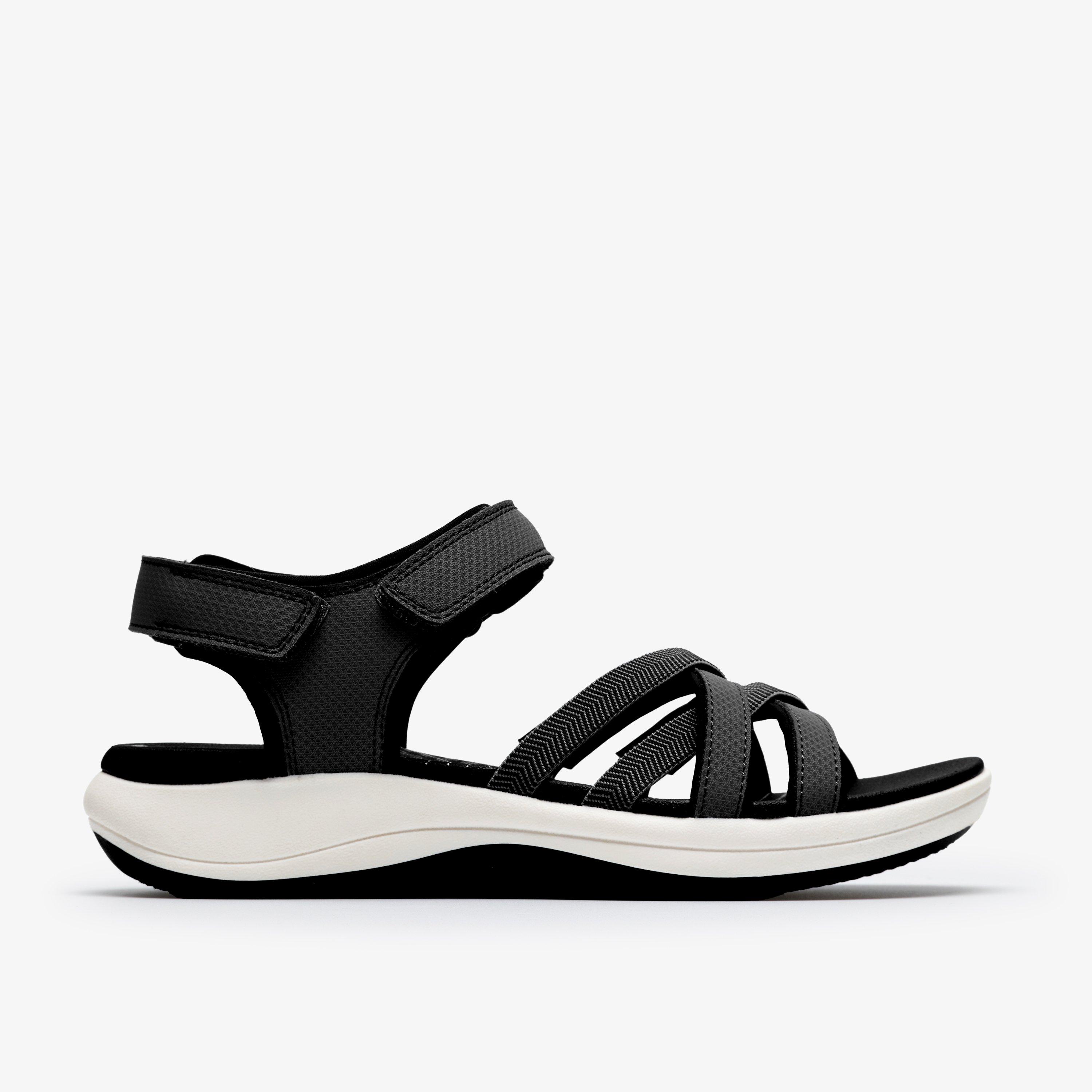 Mira Shore Black Strappy Sandals, view 1 of 6