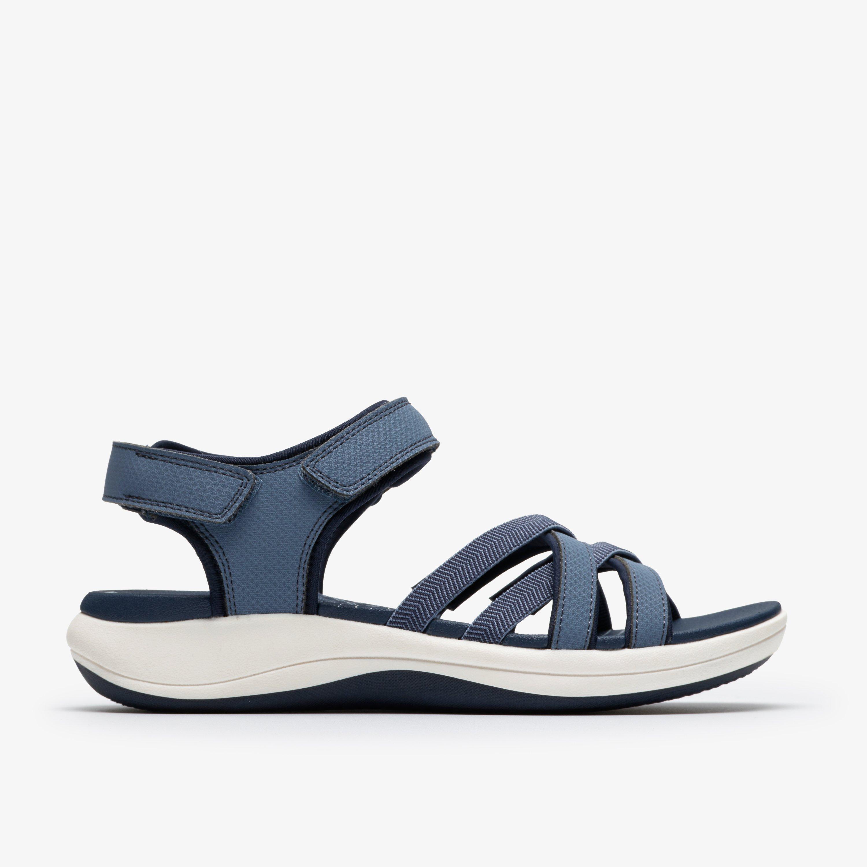 Mira Shore Navy Strappy Sandals, view 1 of 6