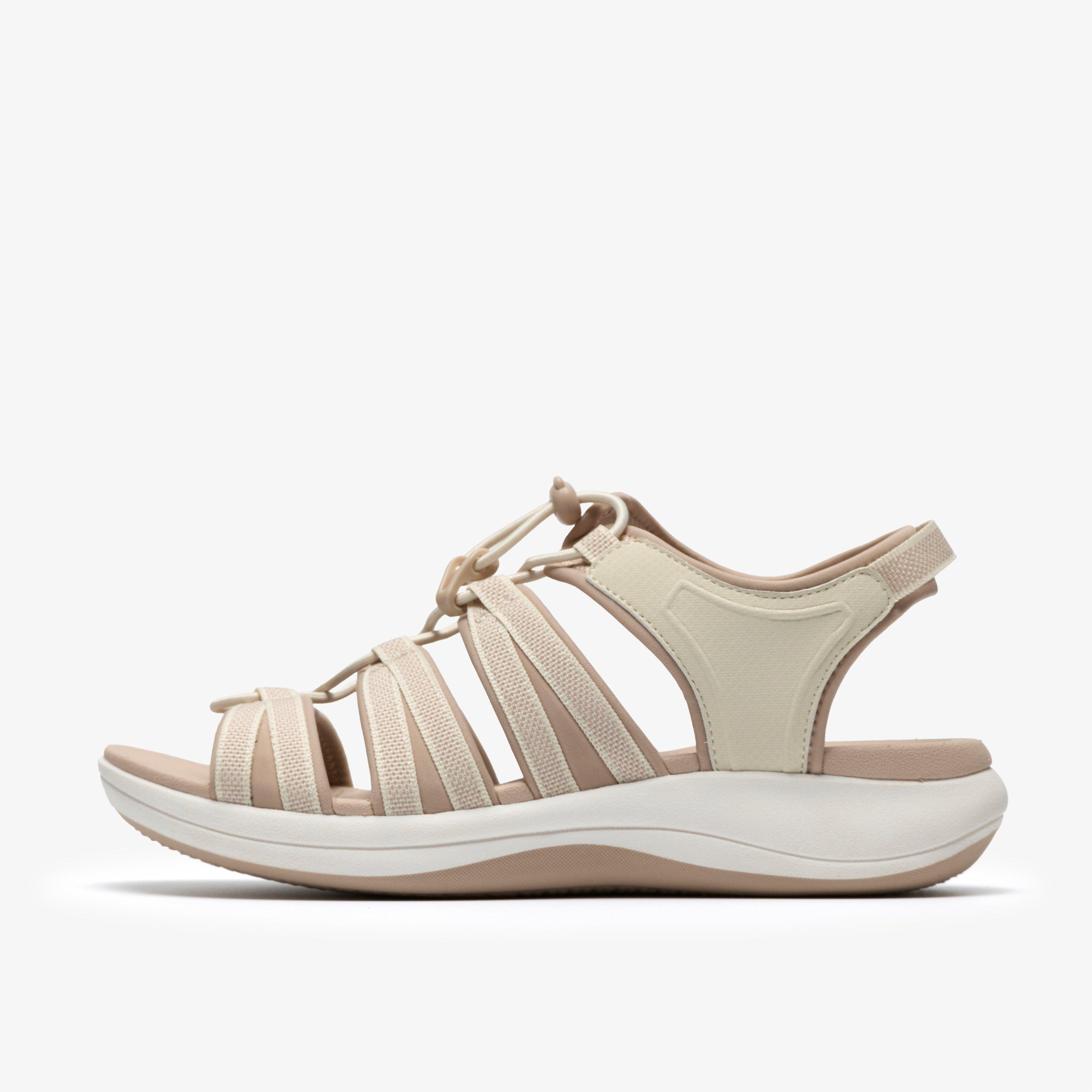 Mira Mabel Cream Flat Sandals, view 2 of 6