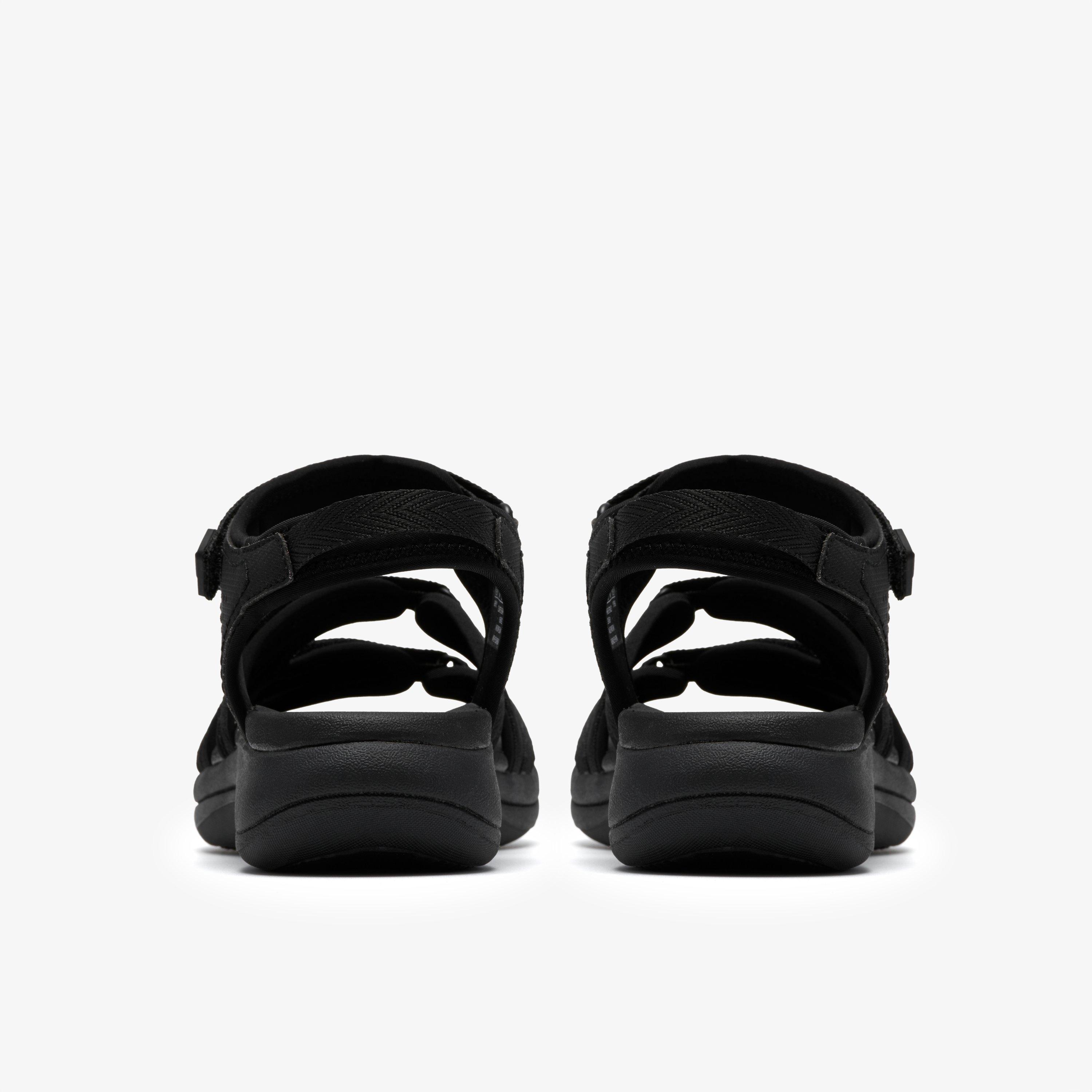 Mira Madi Black Flat Sandals, view 5 of 6