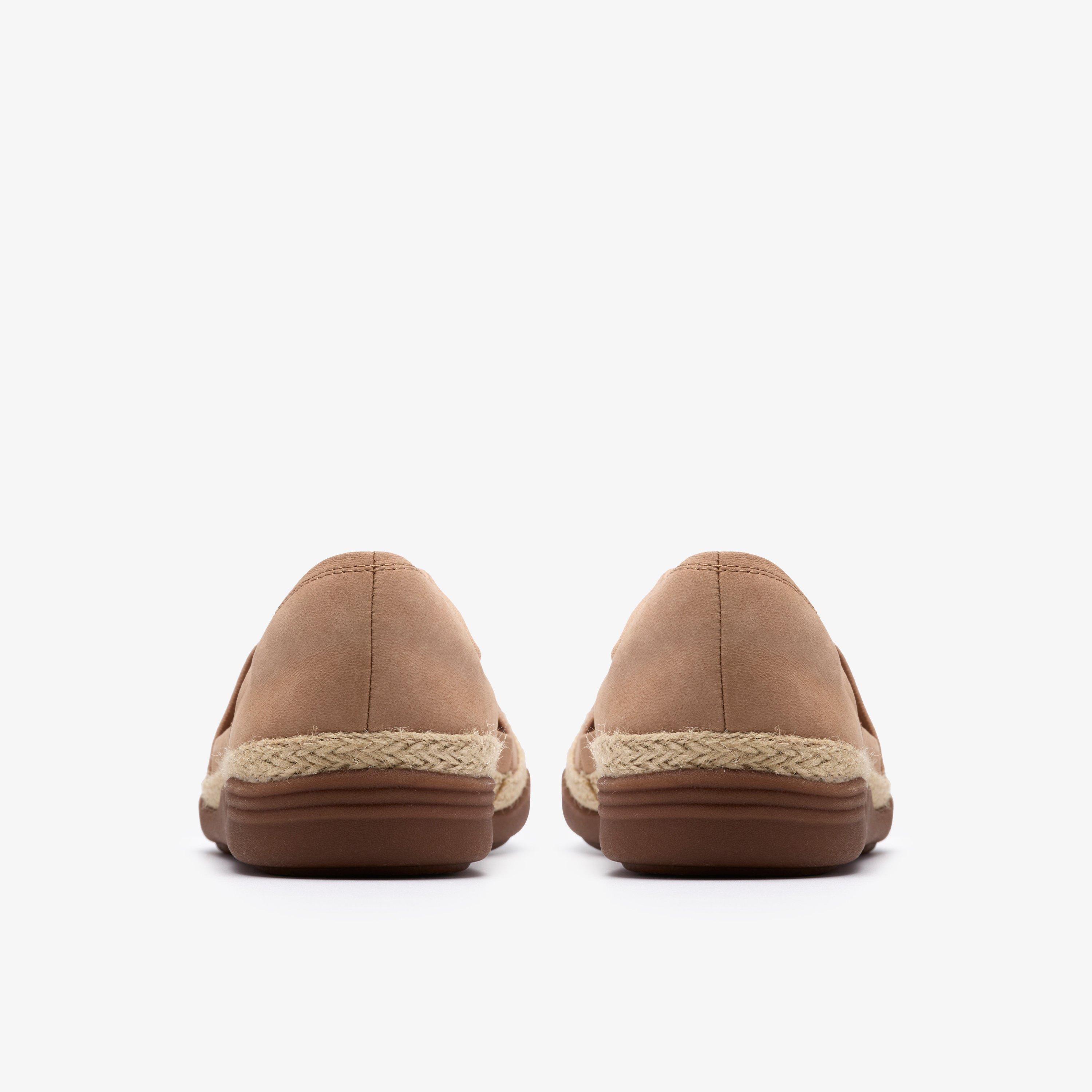 Elaina Dusk Beige Nubuck Slip Ons, view 5 of 6