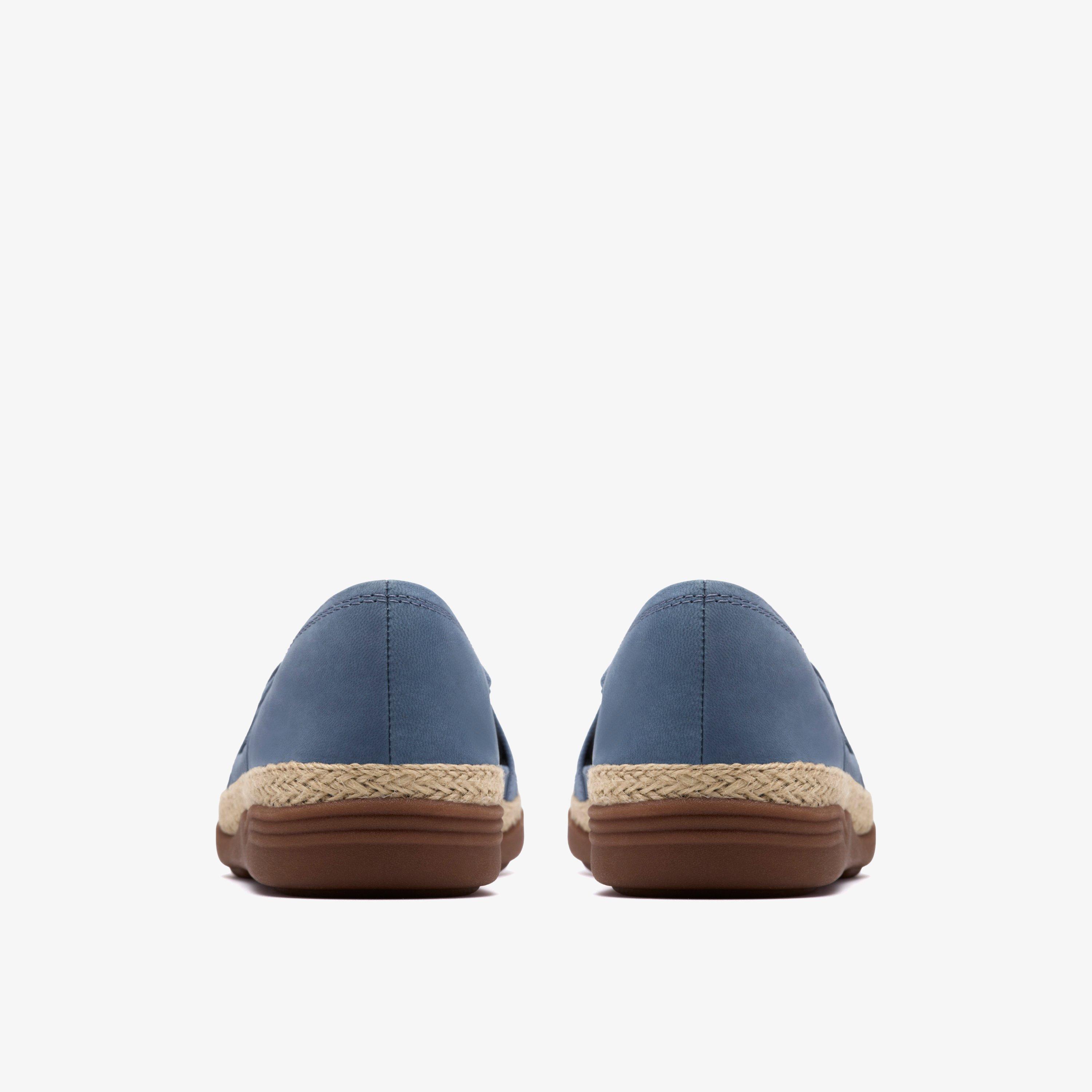 Elaina Dusk Denim Blue Nubuck Slip Ons, view 5 of 6