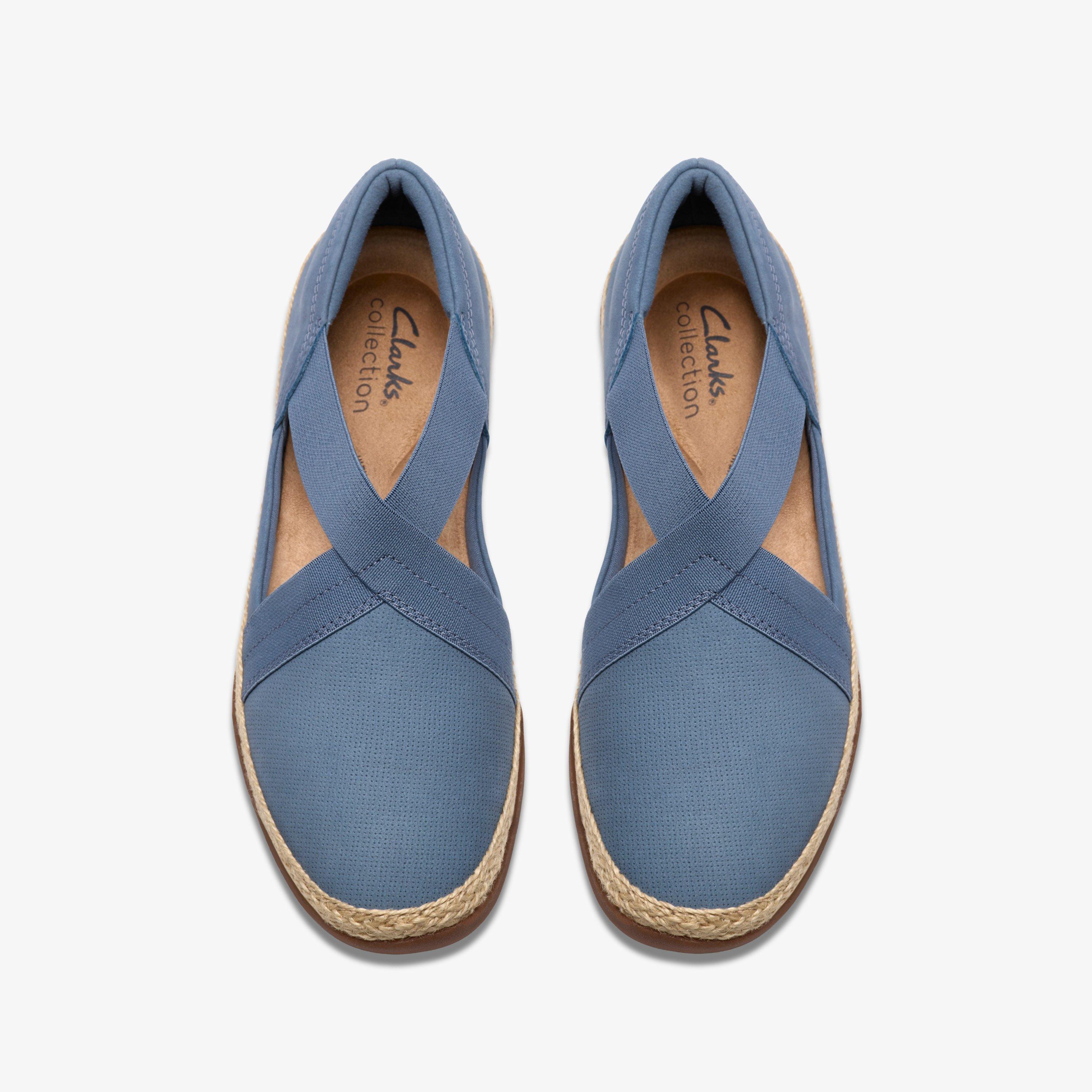 Elaina Dusk Denim Blue Nubuck Slip Ons, view 6 of 6