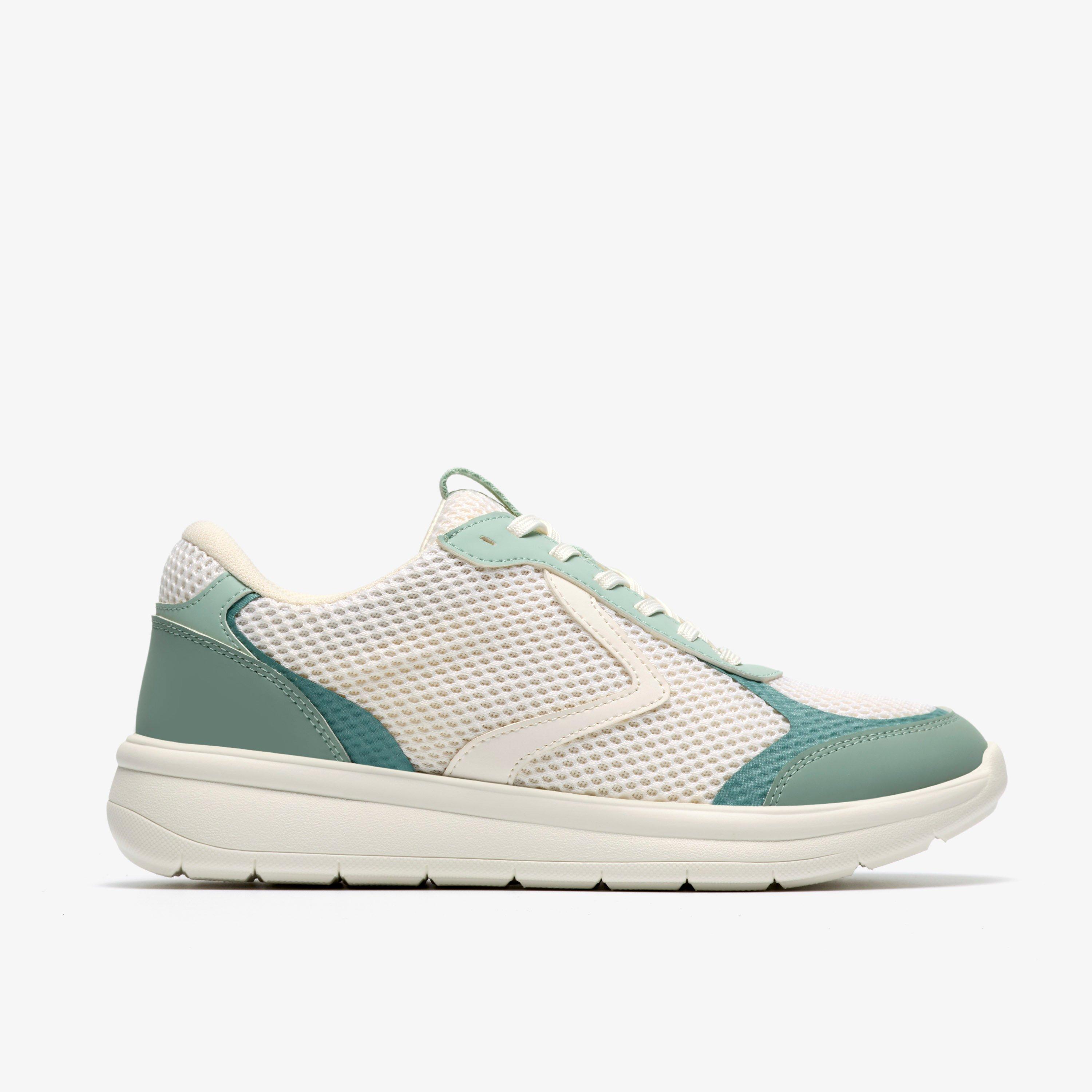 Ezrinn Tie Green Combination Trainers, view 1 of 7