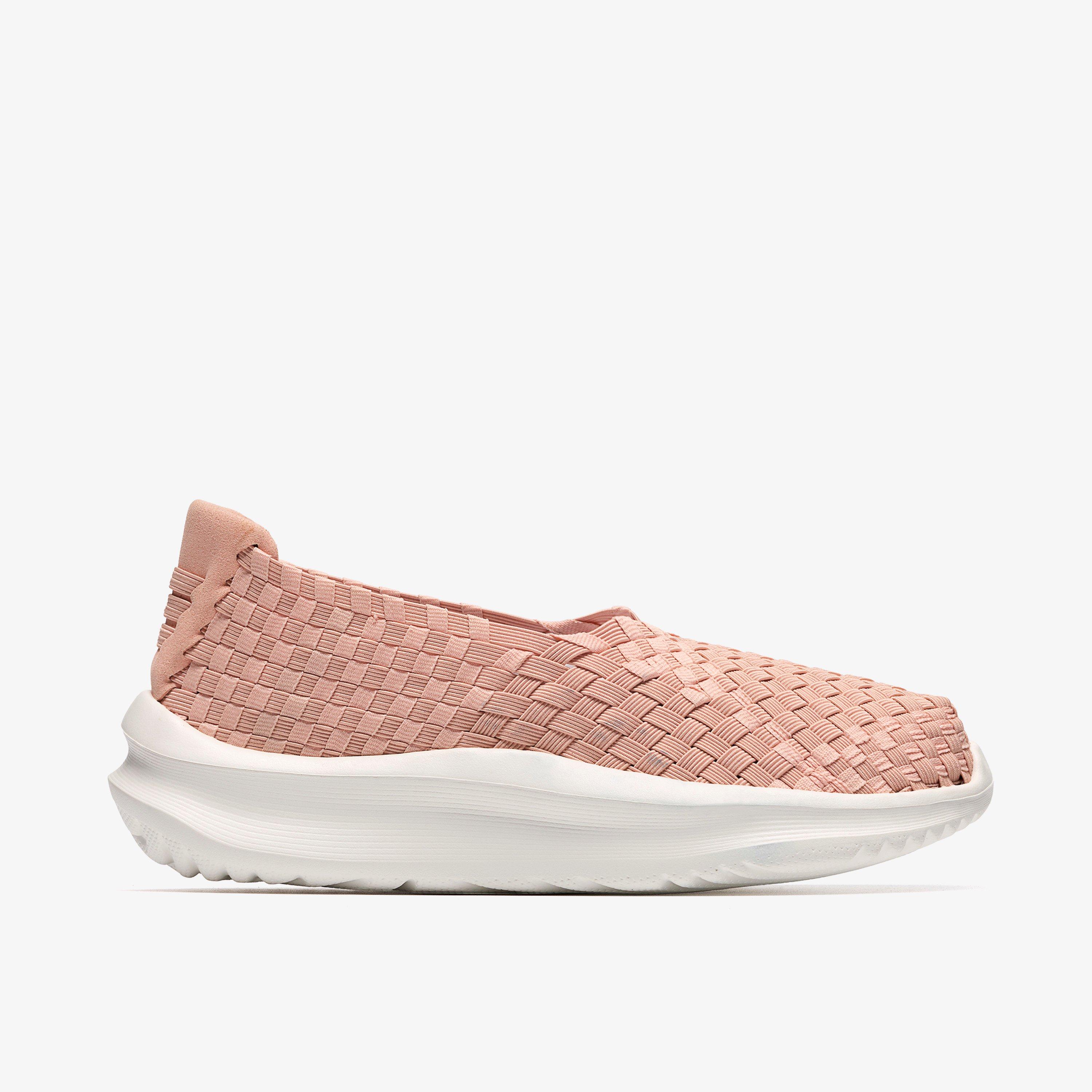 Solevana Weave Pale Peach Slip Ons, view 1 of 6