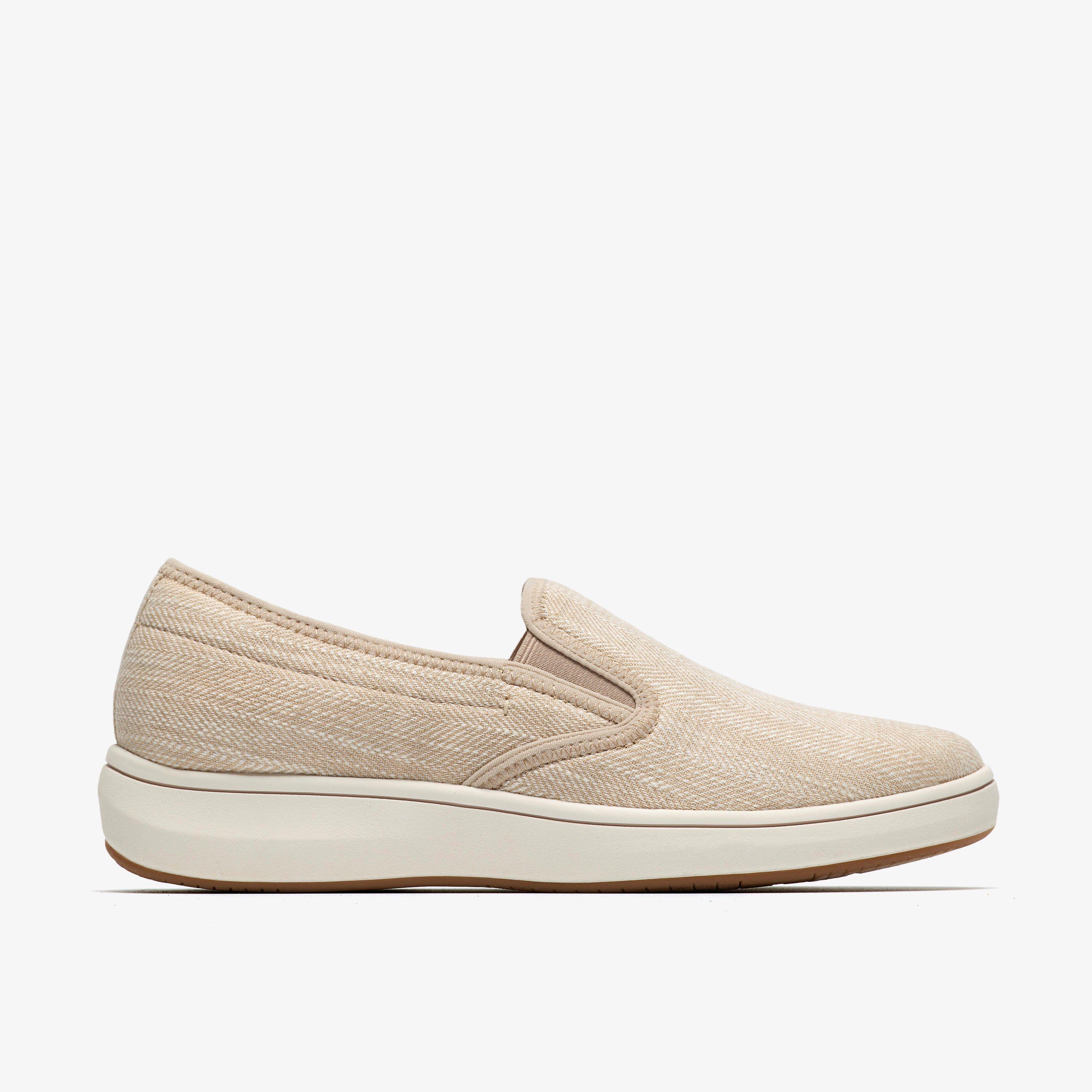 BreezeSky Zoe Sand Canvas Slip-Ons, view 1 of 6