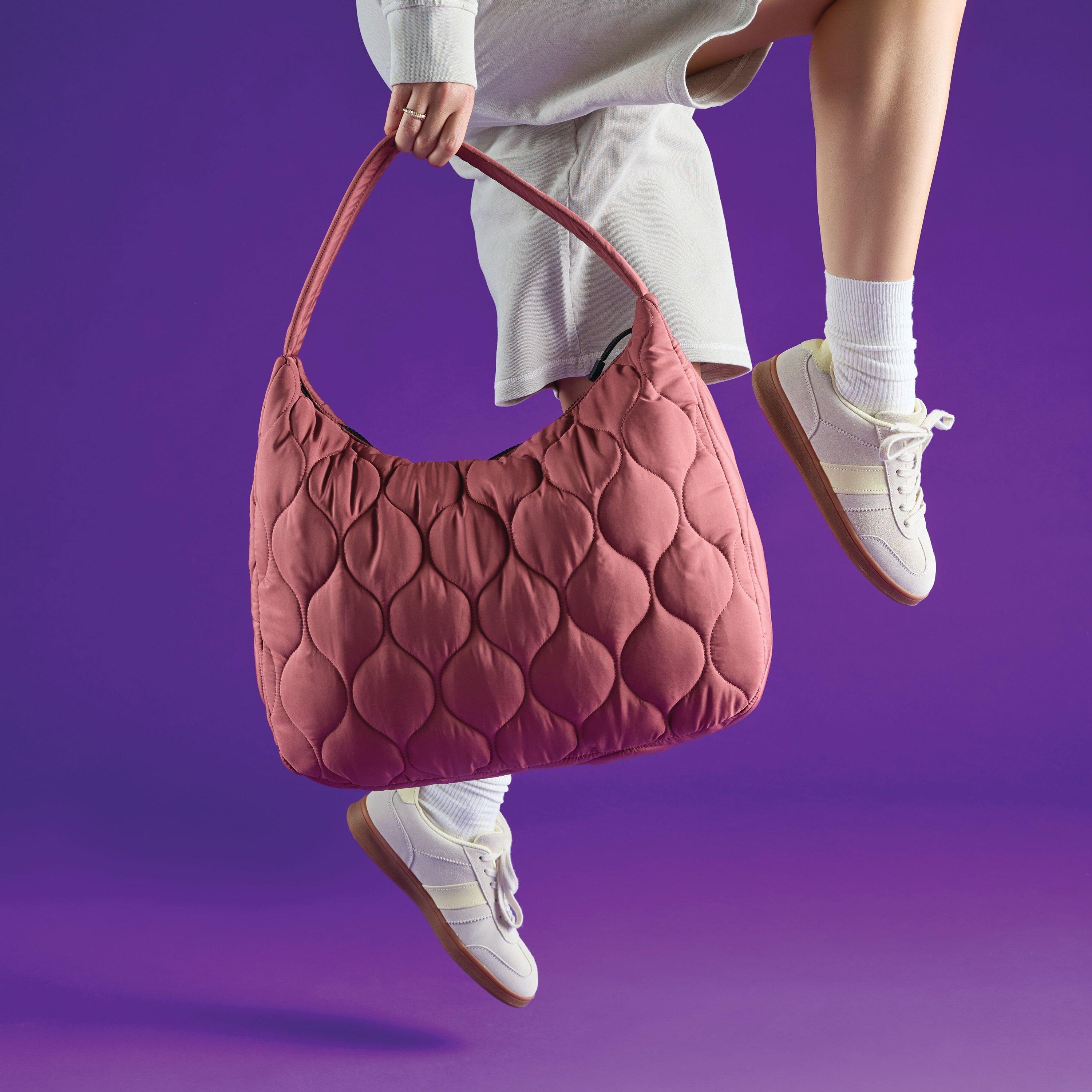 Quilted Tote Bag  — Red