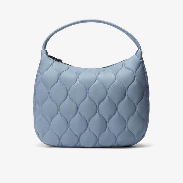 Quilted Tote — Blue