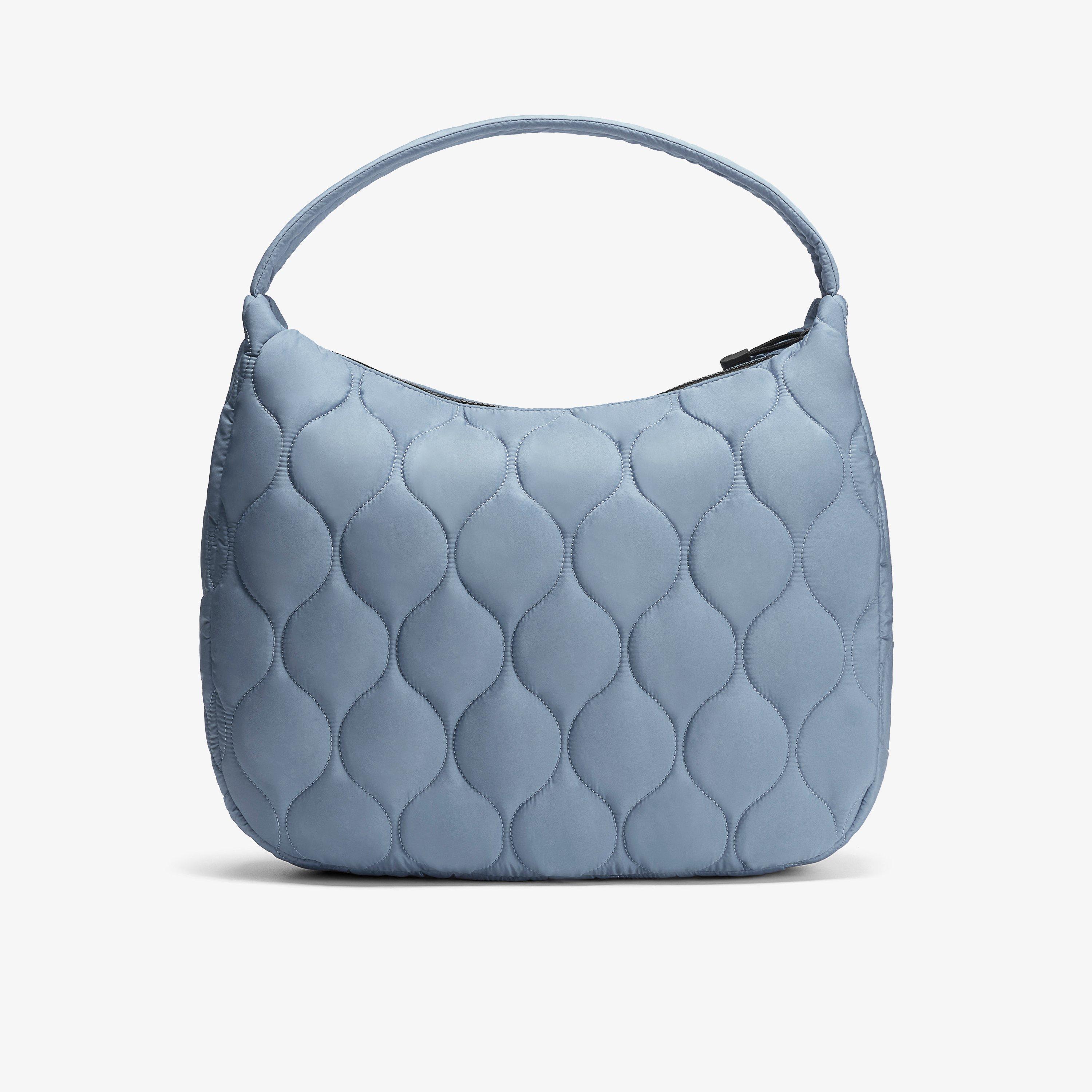 Quilted Tote Bag  — Blue