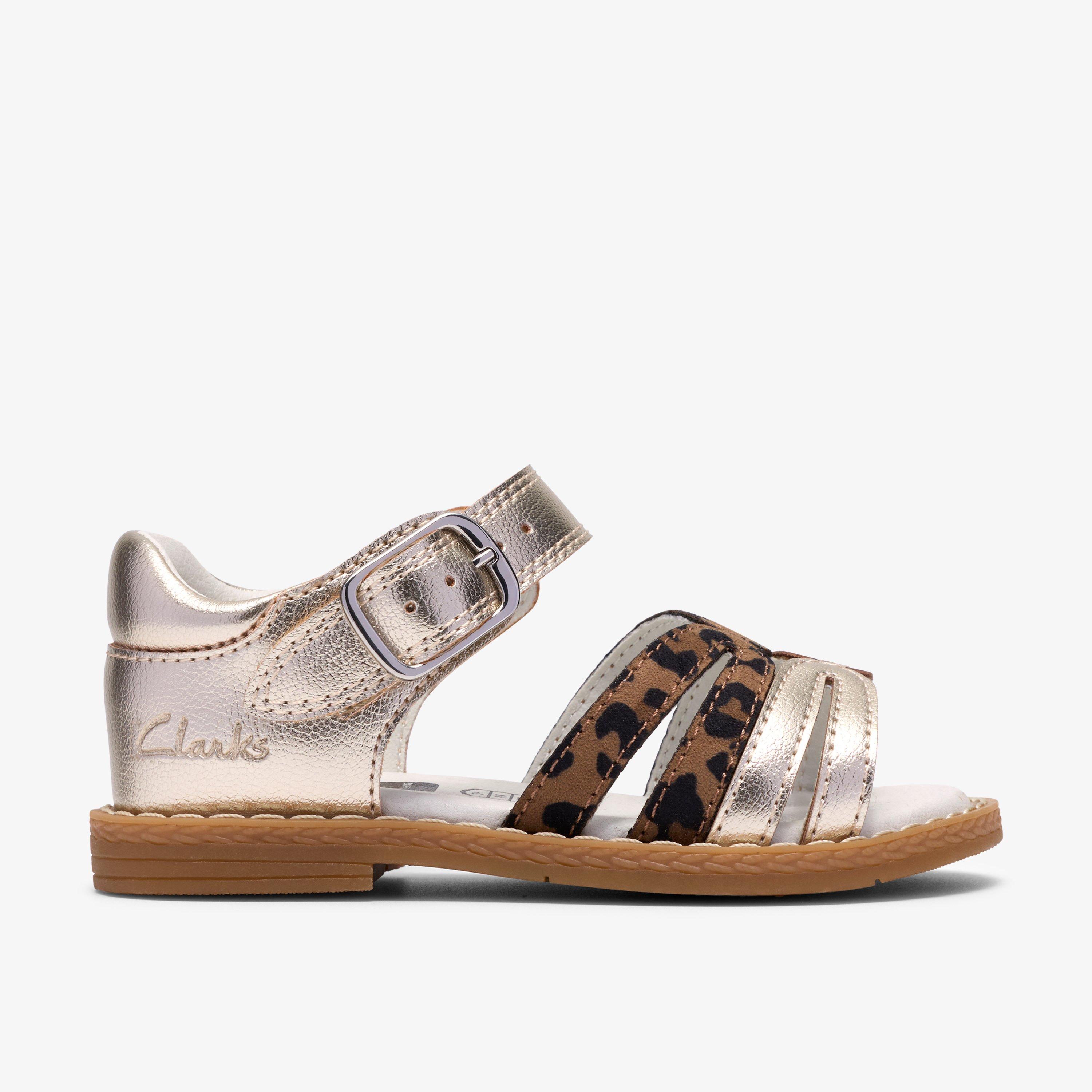 Luana Dress Toddler Leopardenprint Flache Sandalen Zweiteilige Sandalen, view 1 of 6