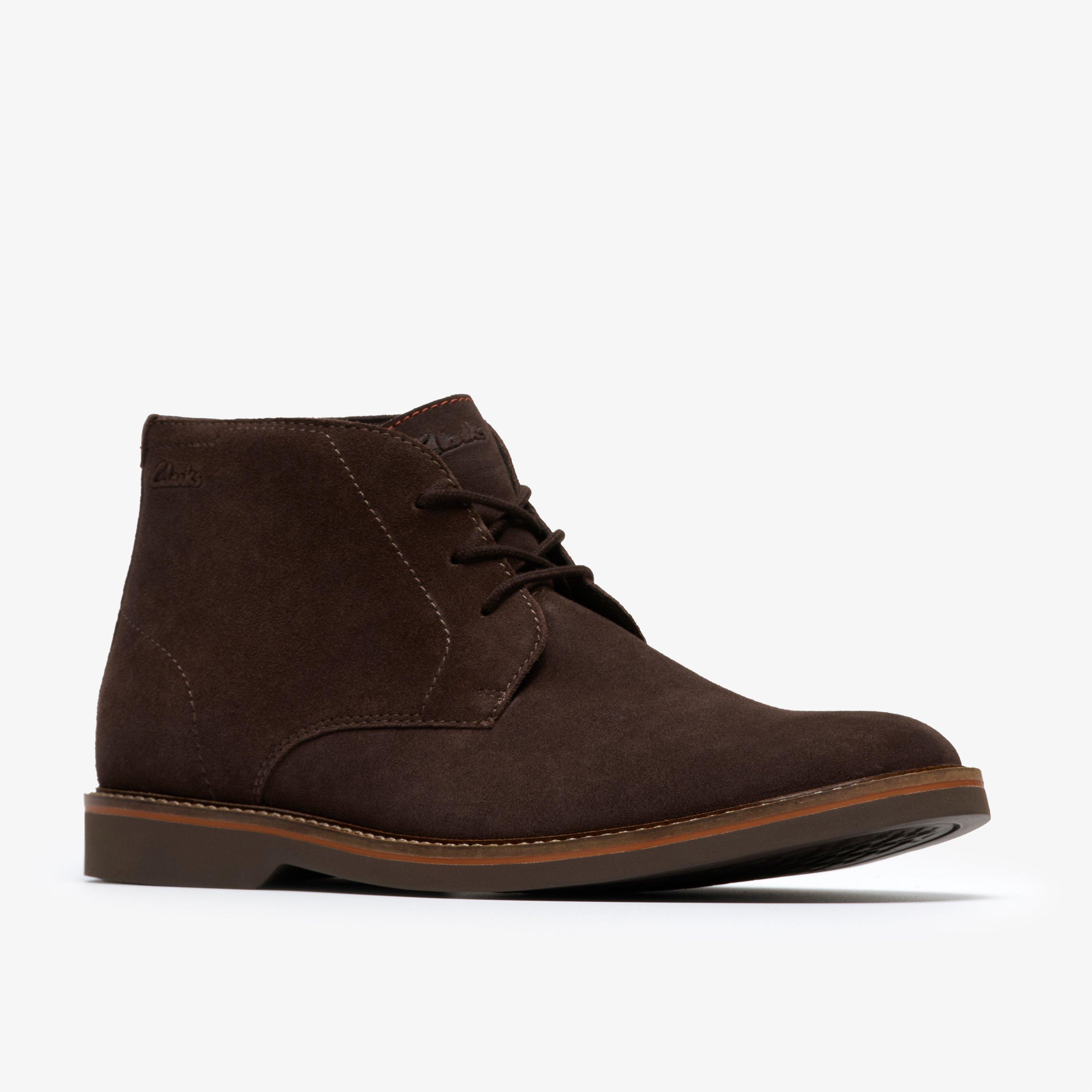 Atticus LT Mid Dark Brown Suede Ankle Boots, view 4 of 6