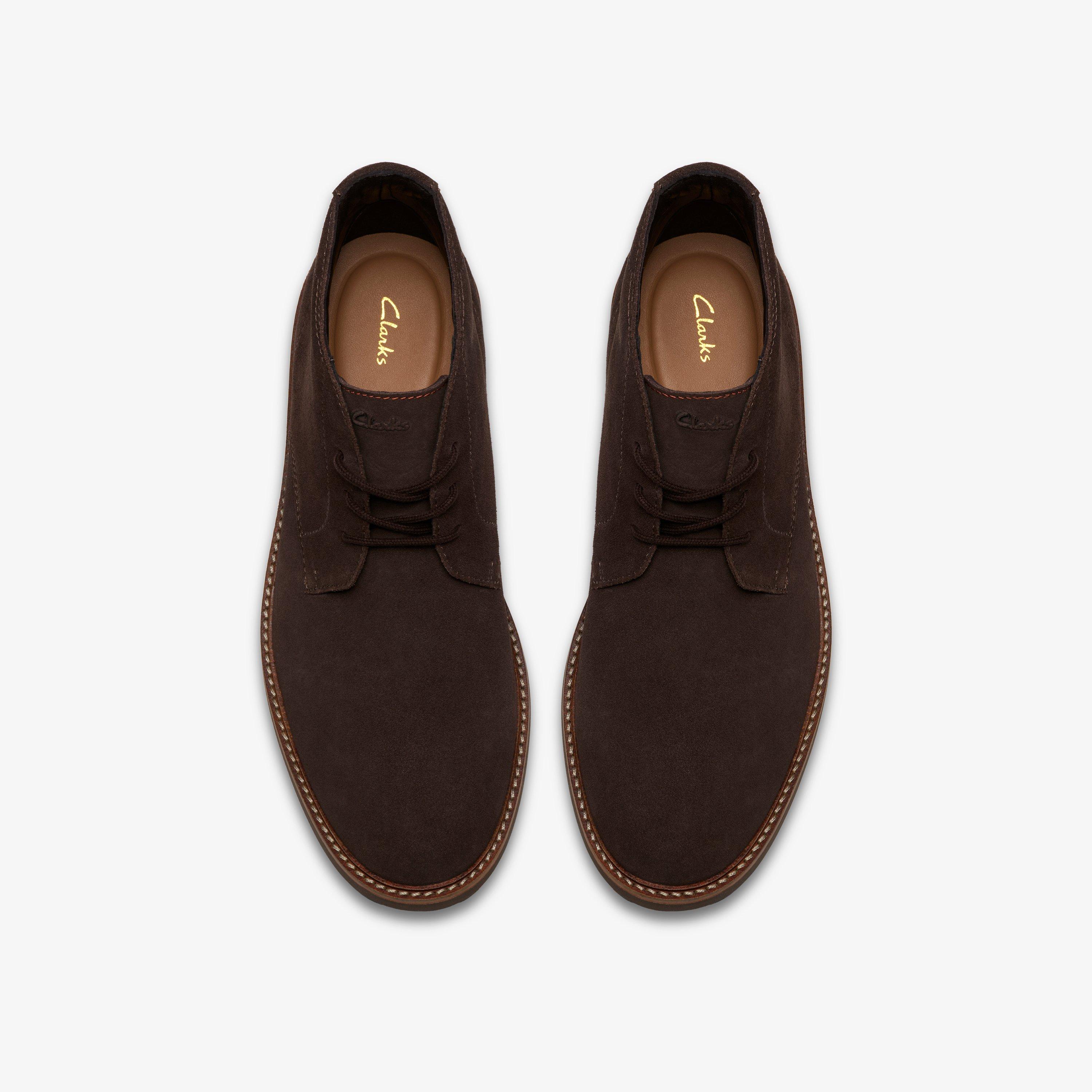 Atticus LT Mid Dark Brown Suede Ankle Boots, view 6 of 6