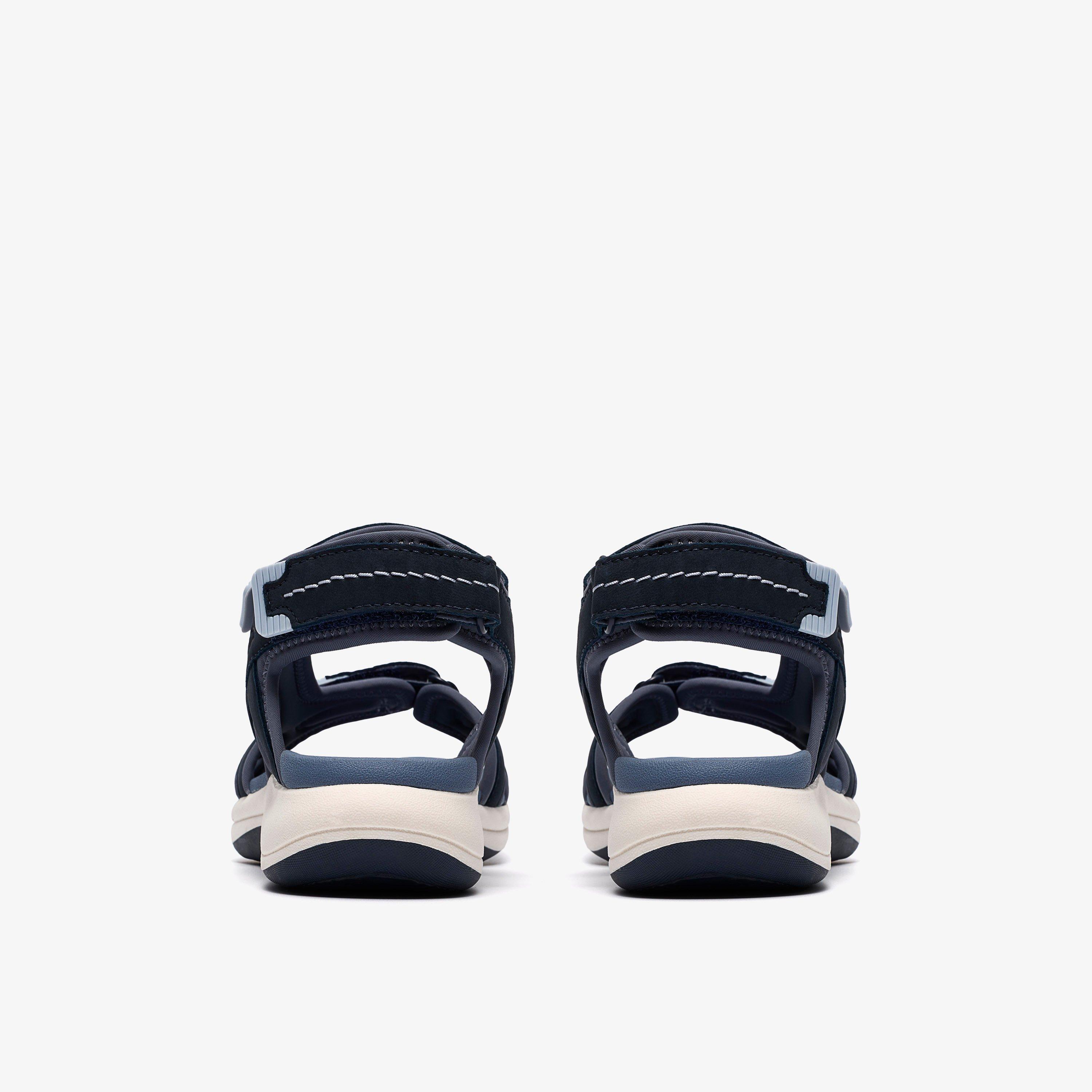 Mira Free Navy Nubuck Flat Sandals, view 5 of 6
