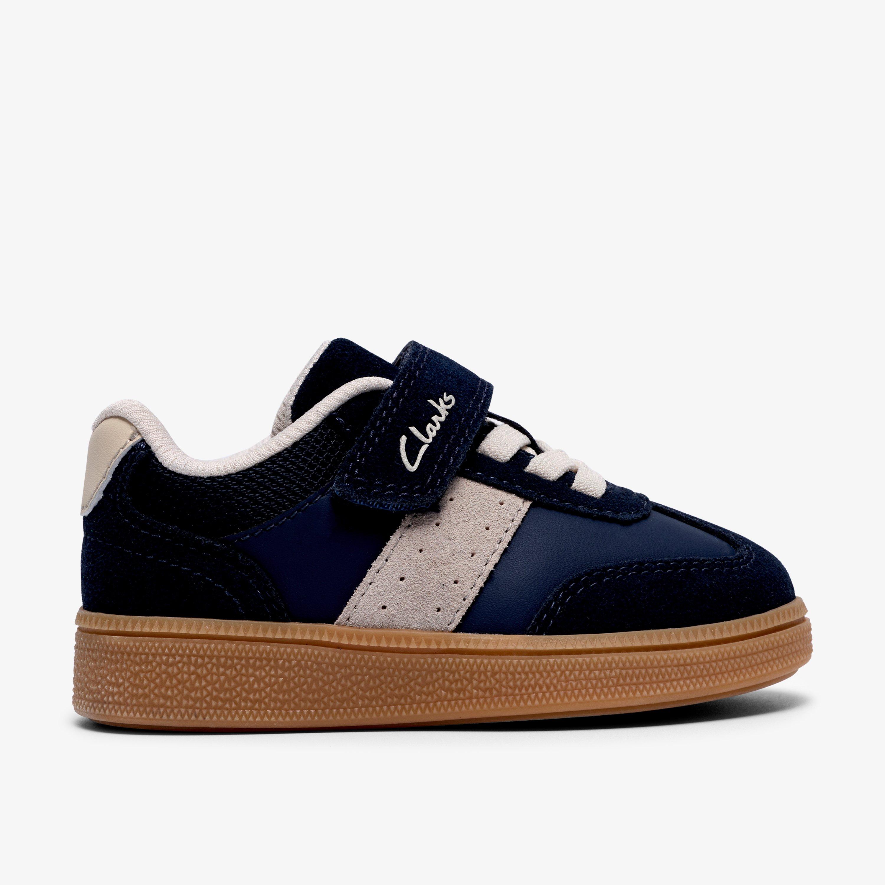 Cypress Step Toddler Navy Combination Trainers Riptape, view 1 of 6