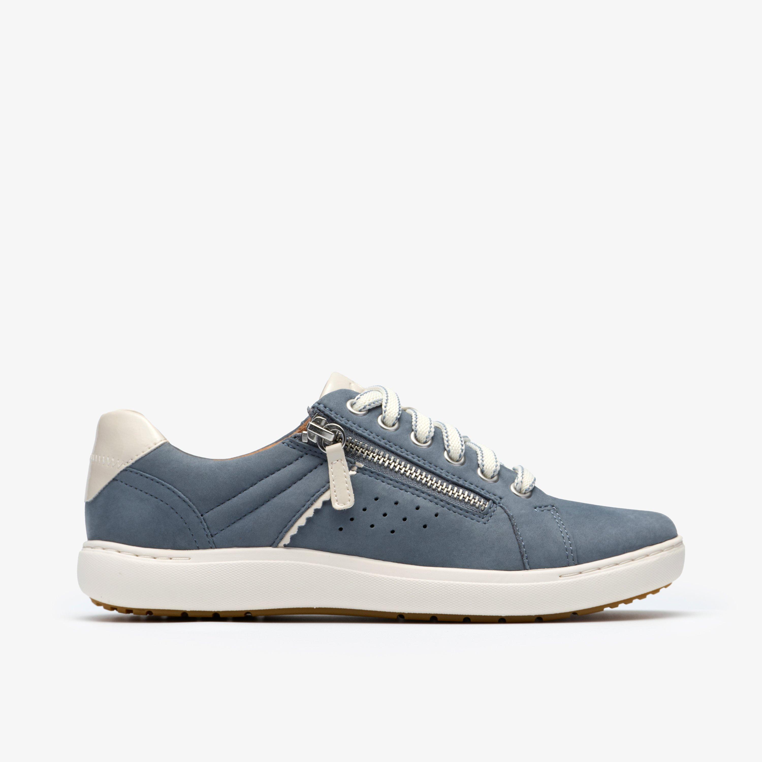 Nalle Zen Blue Nubuck Trainers, view 1 of 6